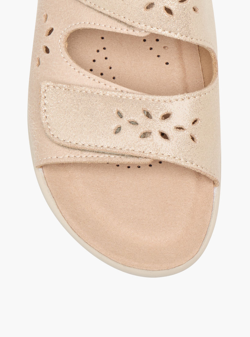 FlyFlot Cutout Detail Slip-On Comfort Sandals with Wedge Heels-women-shoes-sandals-heeled-image-4