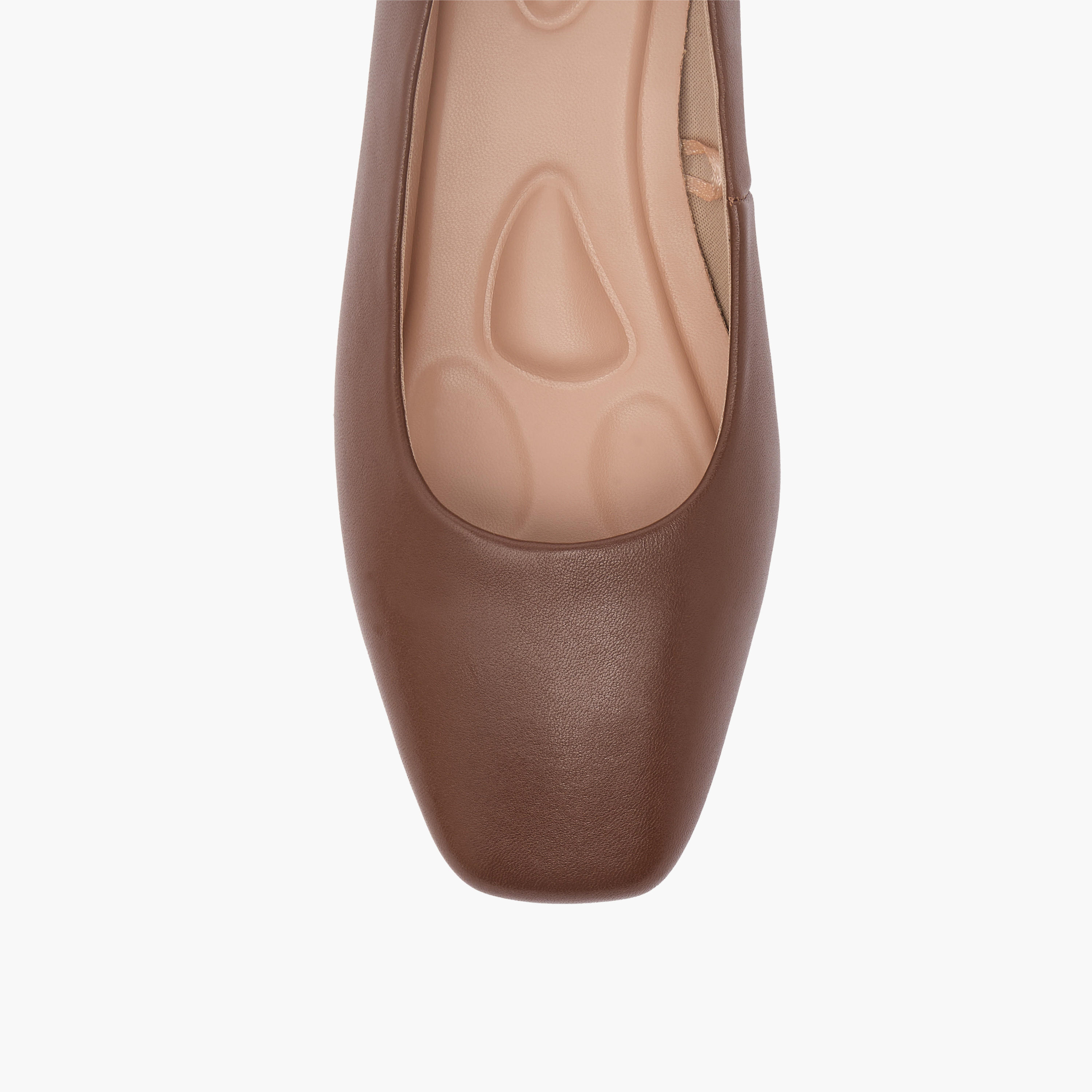 حذاء جلد سهل الارتداء سادة بكعب سميك من لو كونفورت -women-shoes-heels-image-4