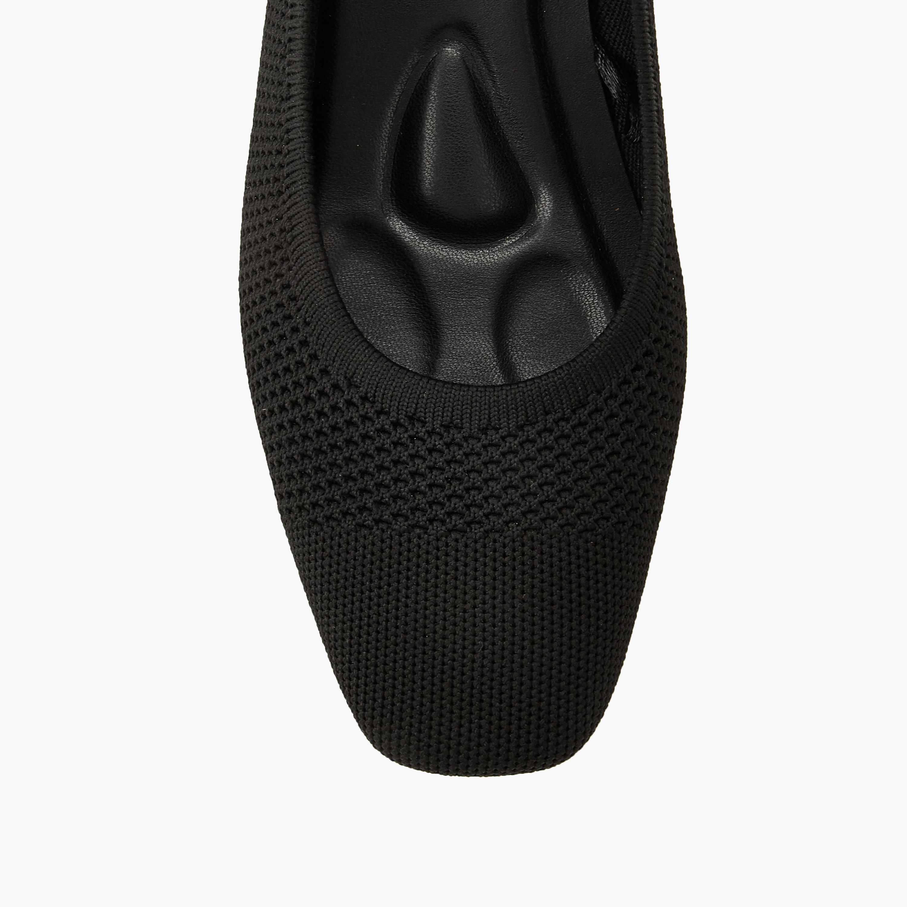 Le Confort Mesh Textured Slip-On Comfort Pumps with Block Heels-women-shoes-heels-image-4