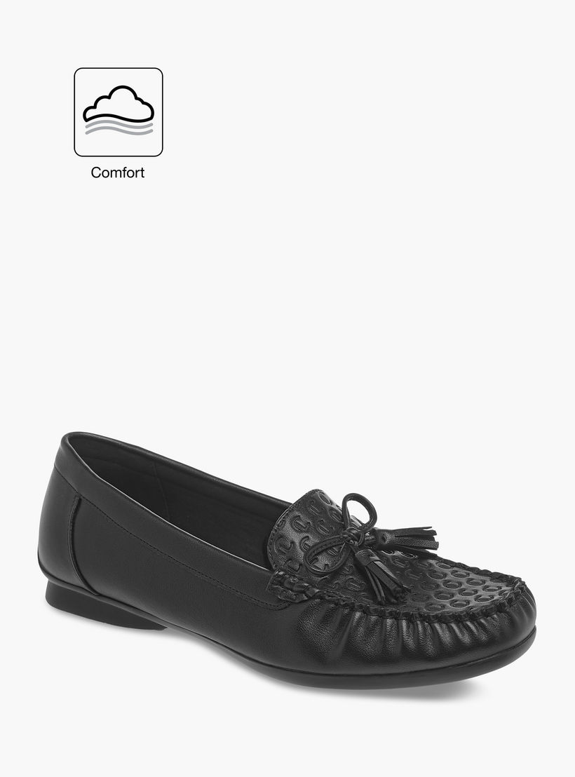 Le Confort Bow Accent Slip-On Comfort Moccasins-women-shoes-flats-loafers-image-2