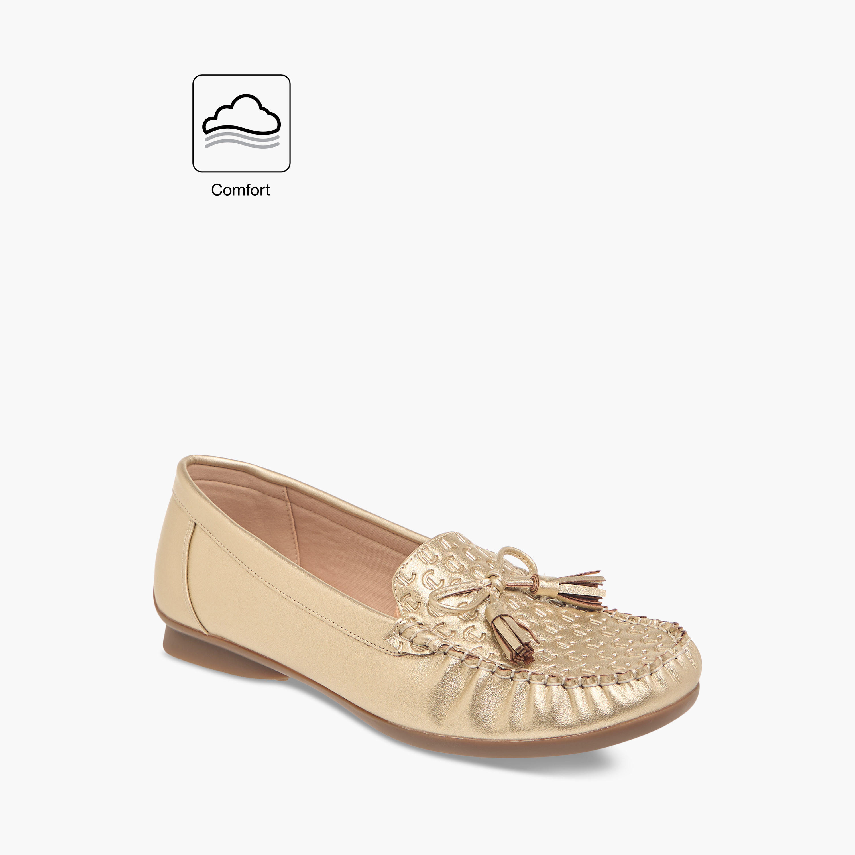 Le Confort Bow Accent Slip-On Comfort Moccasins-women-shoes-flats-loafers-image-2