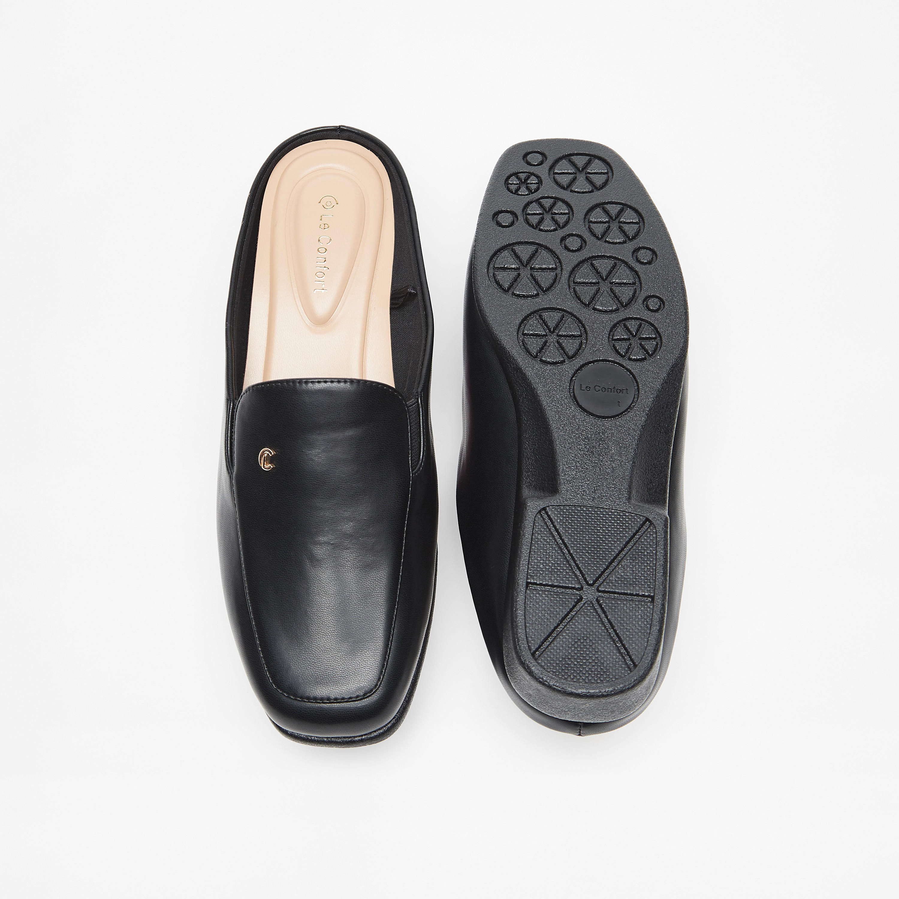 Le Confort Solid Slip-On Mules with Block Heels-women-shoes-heels-image-9