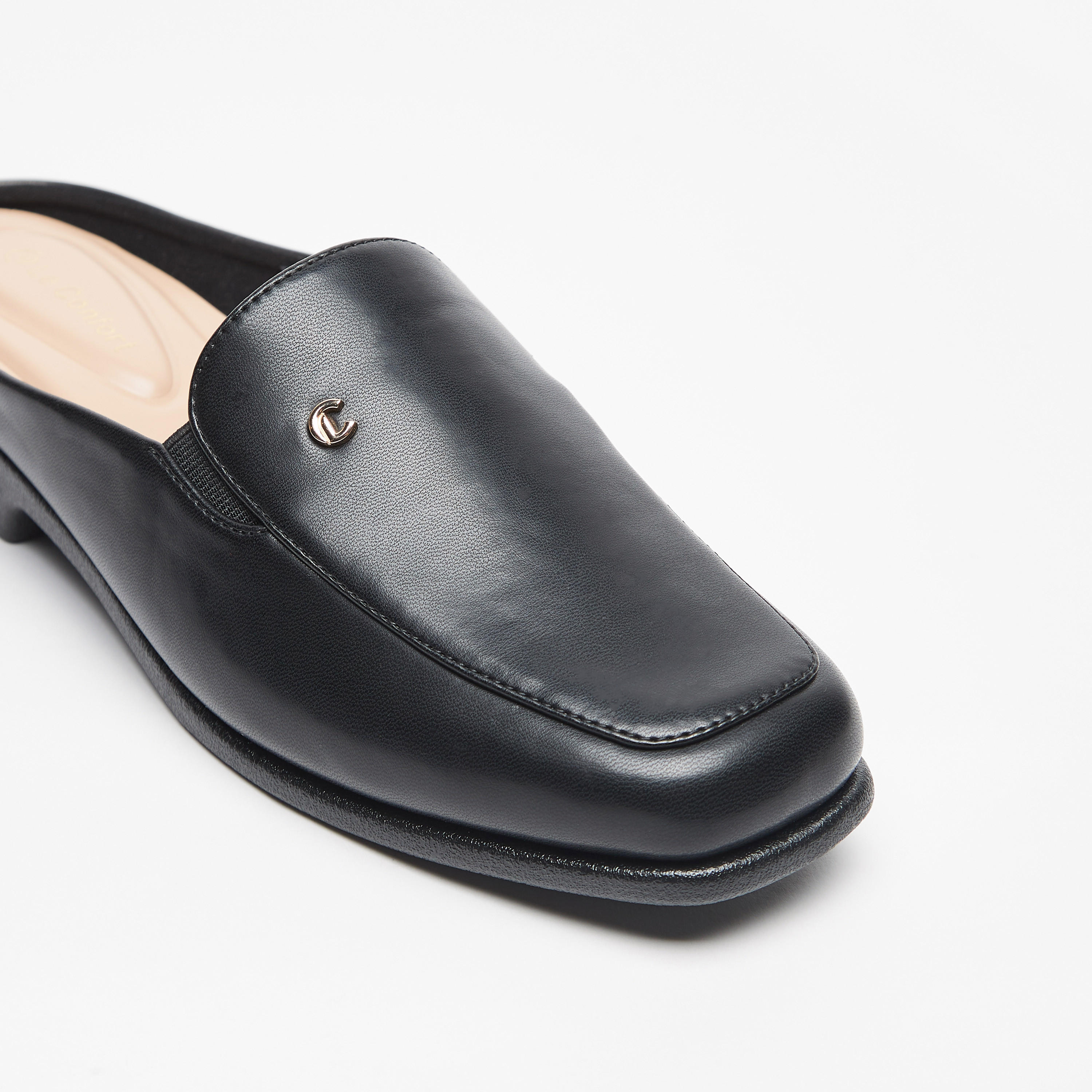 Le Confort Solid Slip-On Mules with Block Heels-women-shoes-heels-image-10
