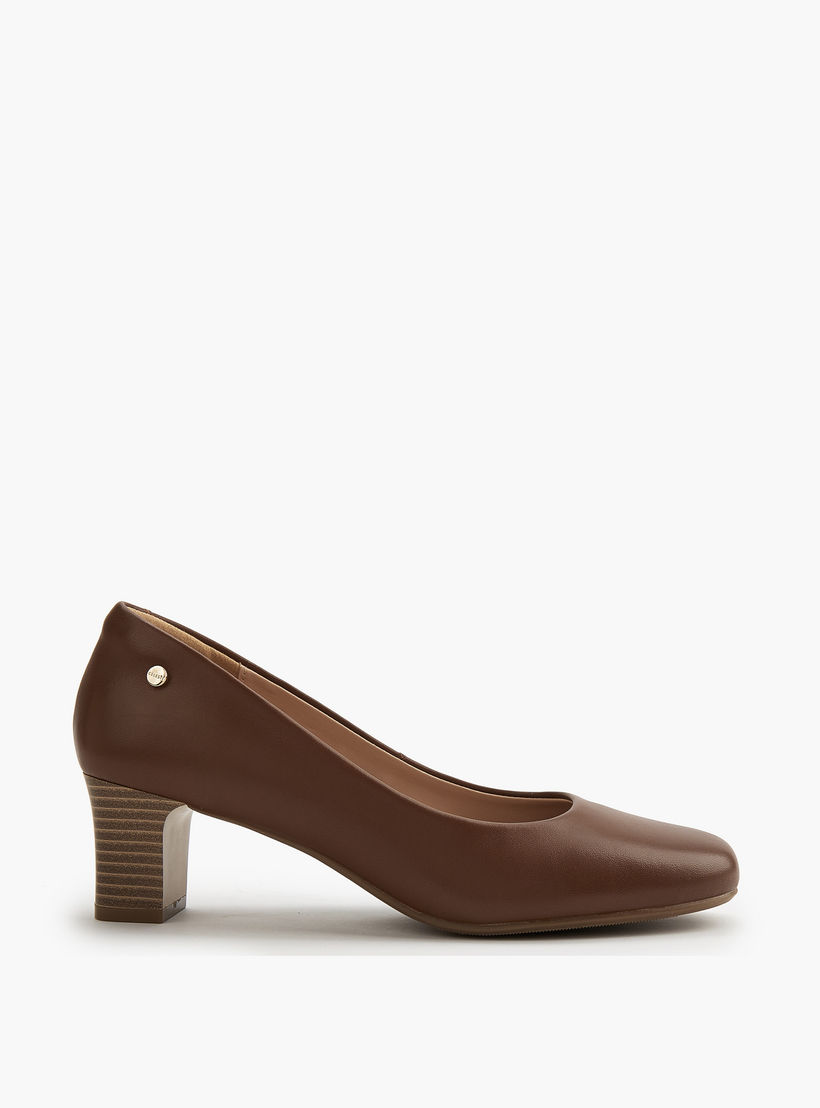 Celeste Solid Slip-On Pumps with Block Heel-women-shoes-heels-image-2