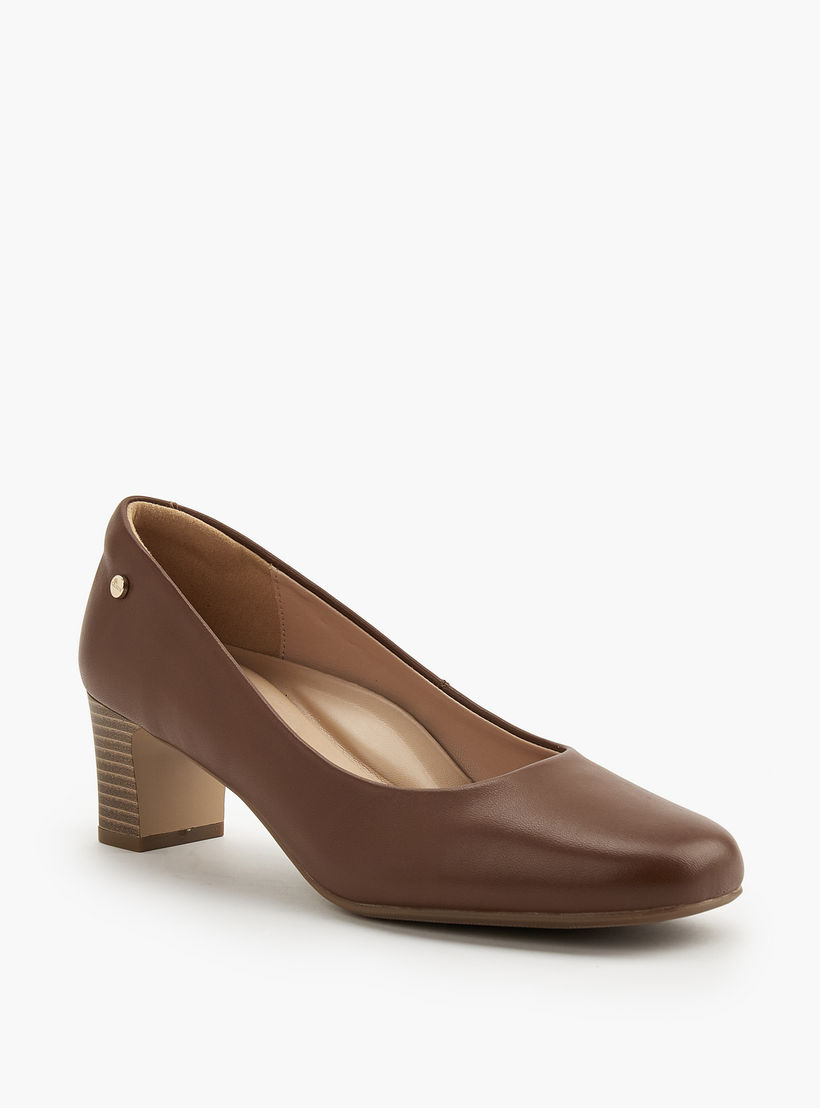 Celeste Solid Slip-On Pumps with Block Heel-women-shoes-heels-image-3