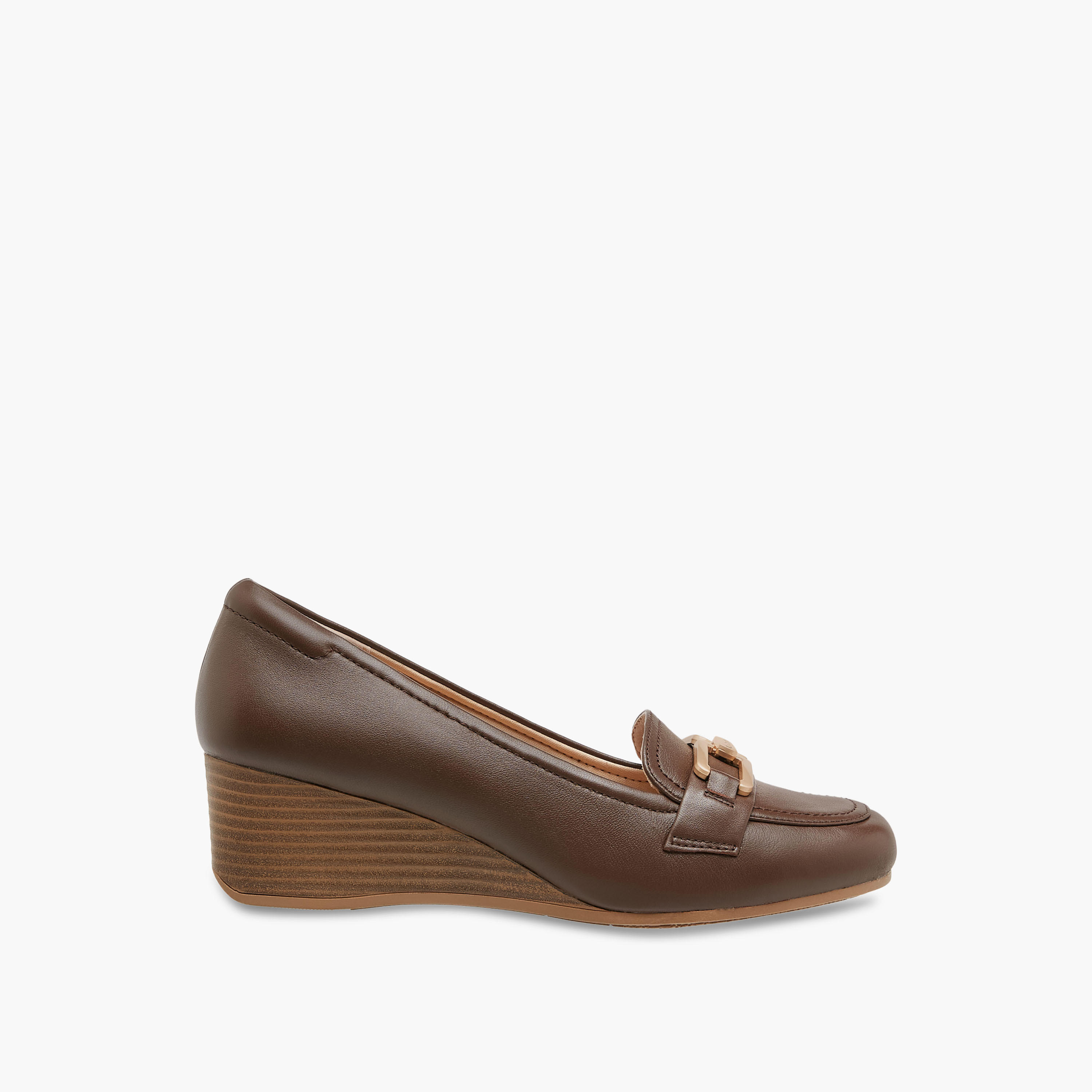 Le Confort Metal Accent Slip-On Loafers with Wedge Heel-women-shoes-loafersandmoccasins-image-3