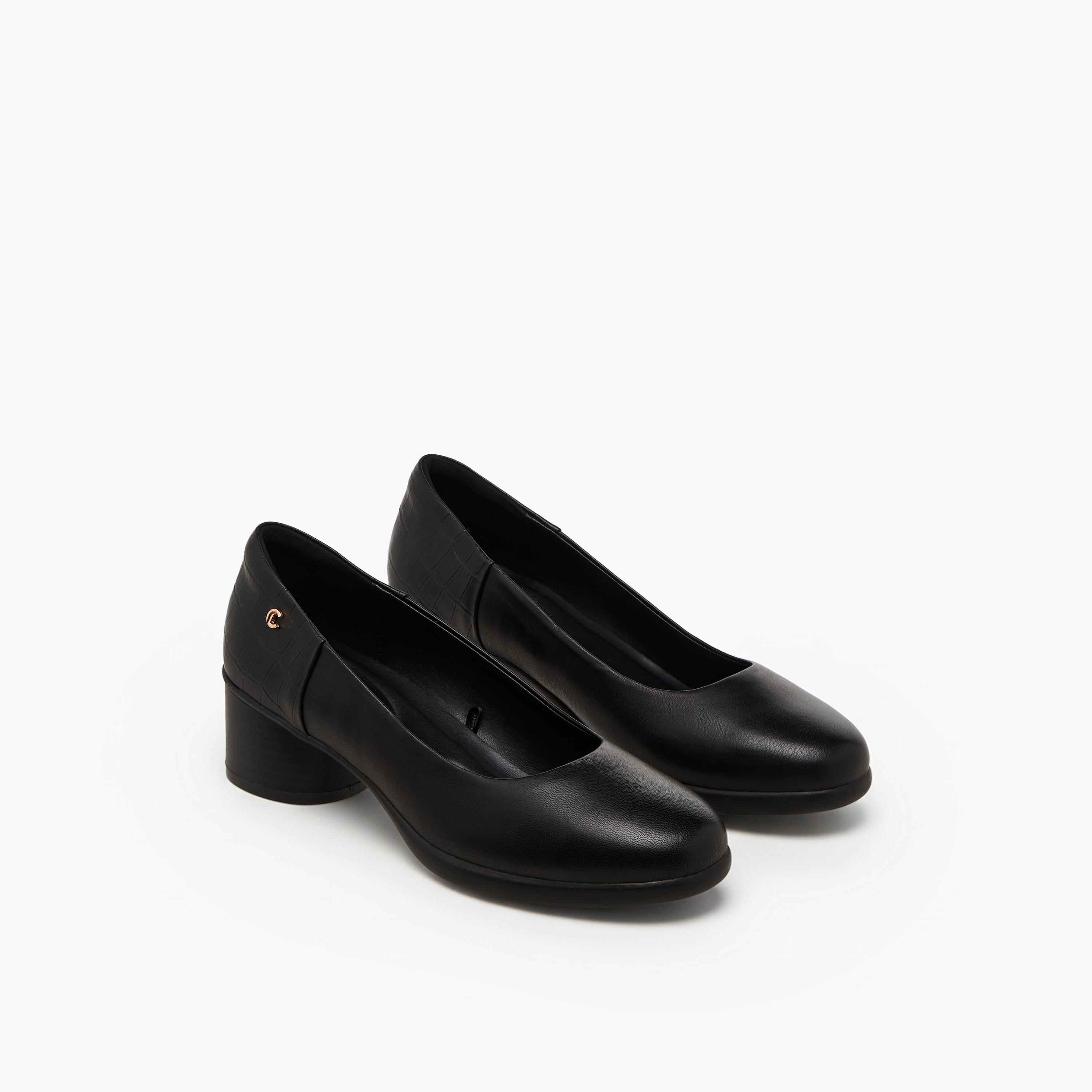 Le Confort Women Leather Block Heel Shoes-women-shoes-sandals-heeled-image-1