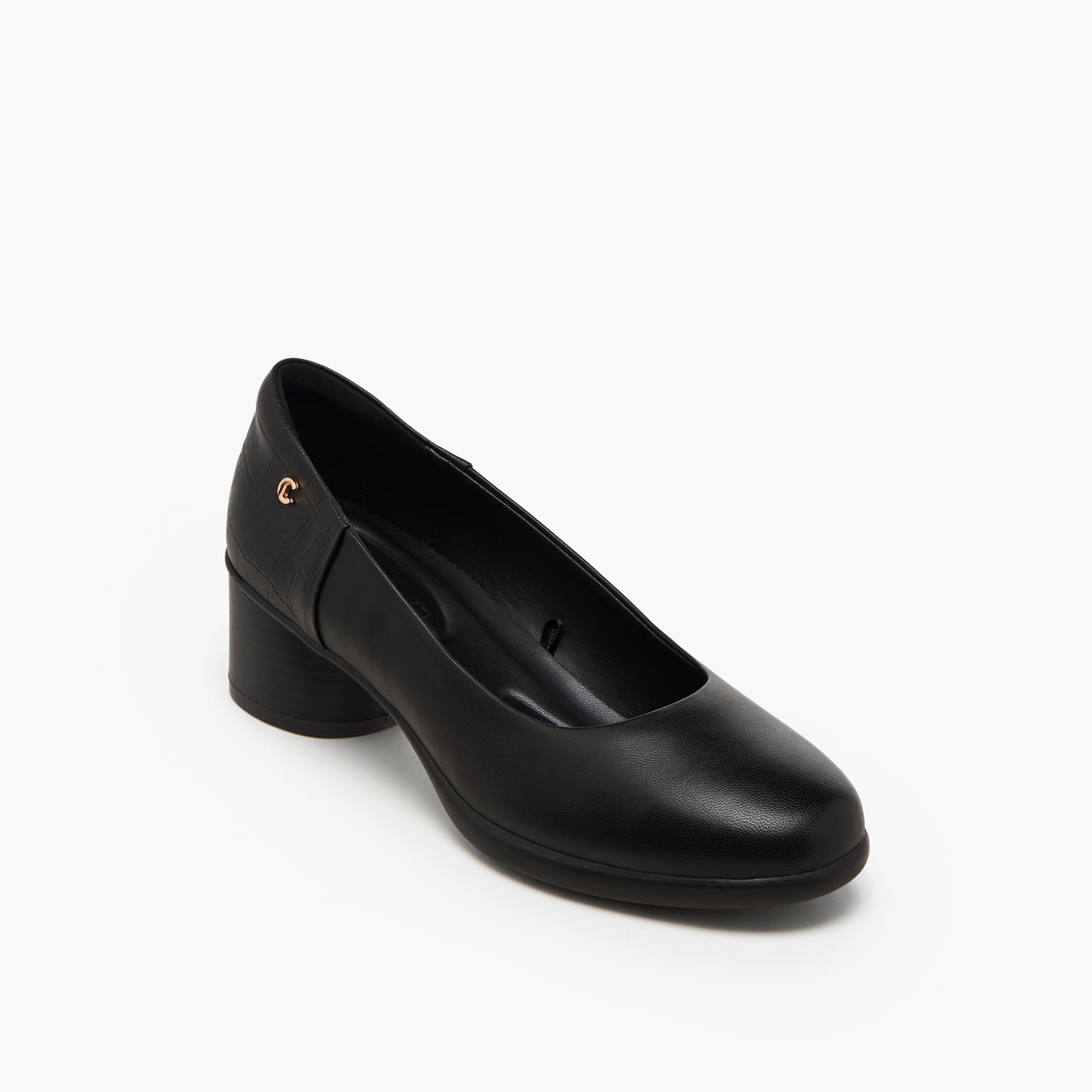Le Confort Women Leather Block Heel Shoes-women-shoes-sandals-heeled-image-2