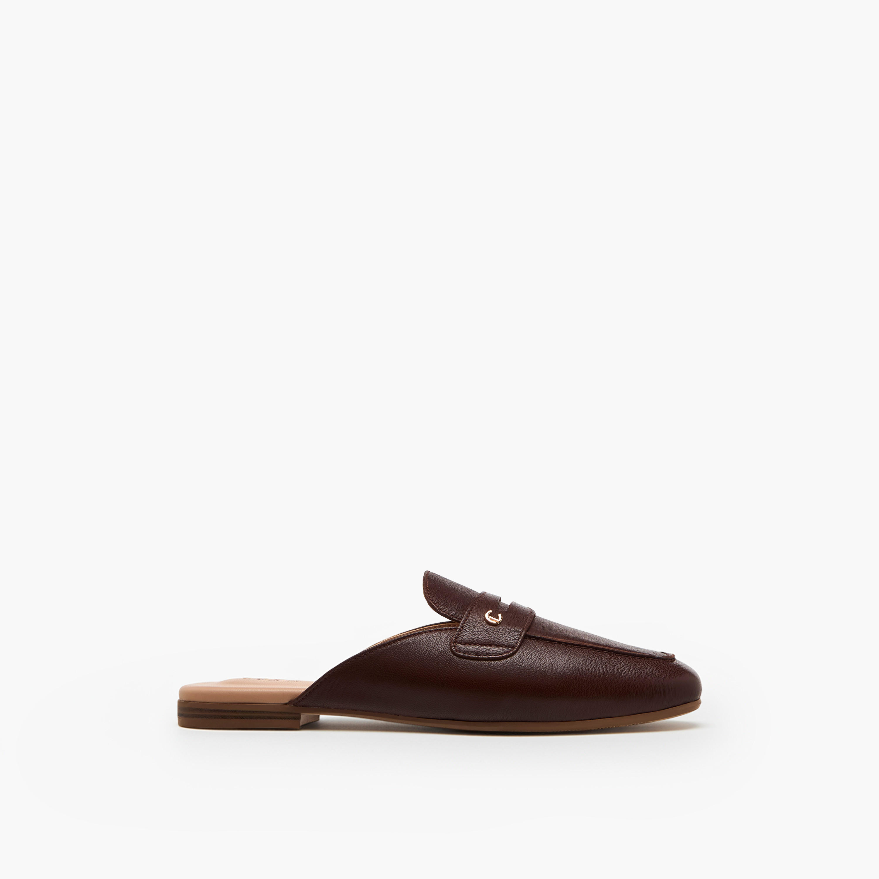 Le Confort Women Leather Slip-On Mules-women-shoes-flats-mules-image-4