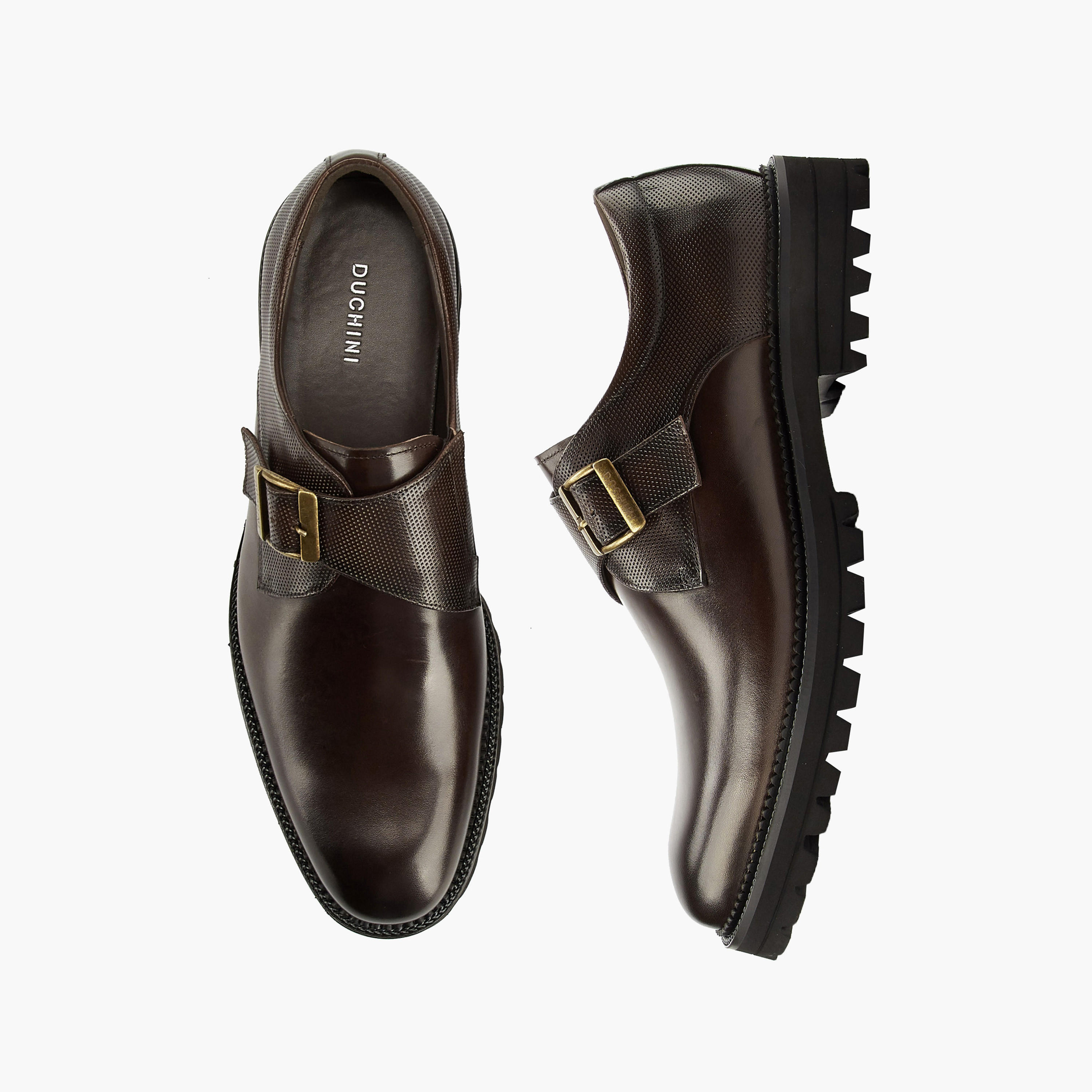 حذاء مونك جلد سادة بإبزيم للرجال من دوتشيني-men-shoes-formalshoes-image-1