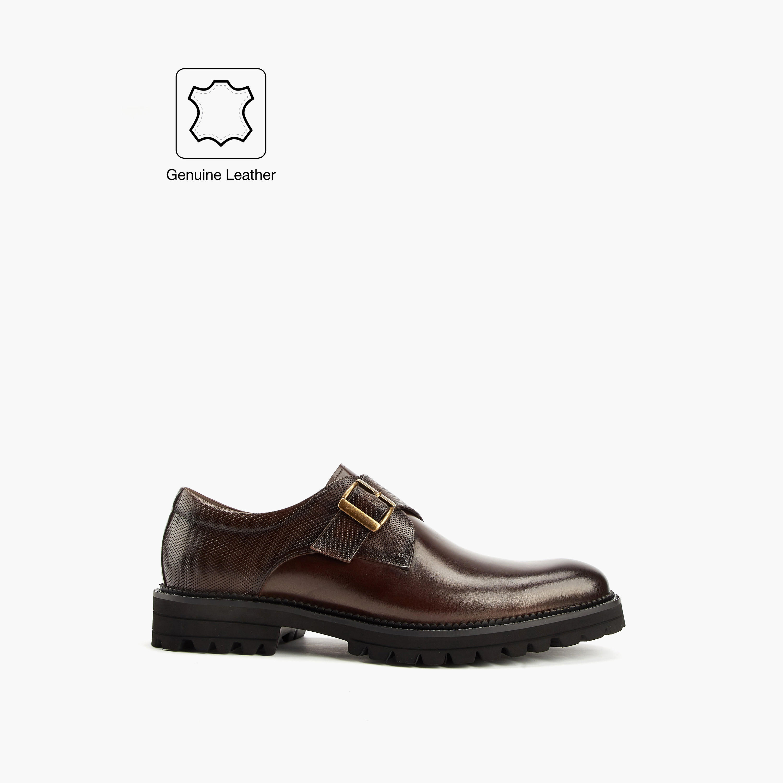 حذاء مونك جلد سادة بإبزيم للرجال من دوتشيني-men-shoes-formalshoes-image-2