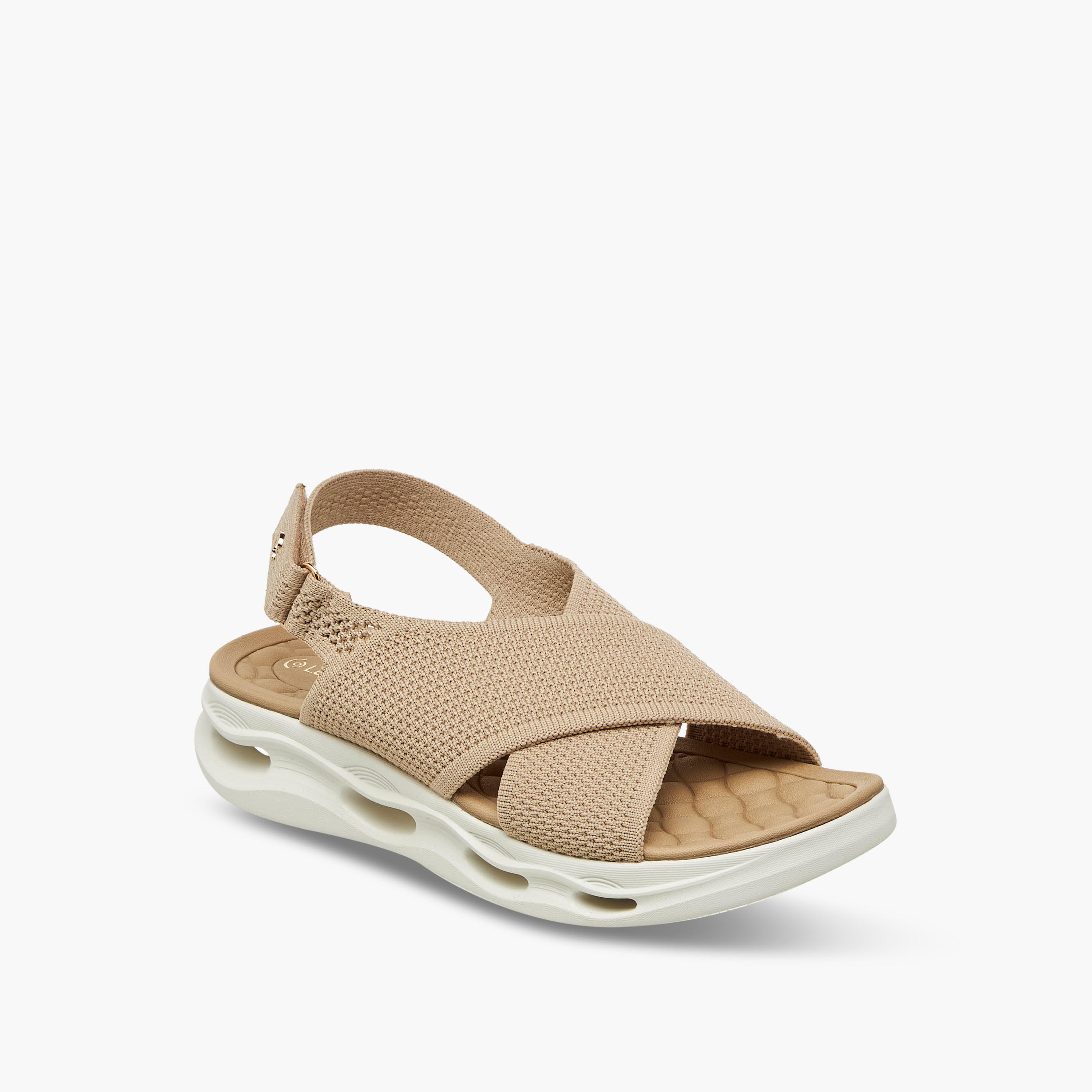 Le Confort Women Platform Heel Cross Strap Sandals-women-shoes-sandals-heeled-image-2