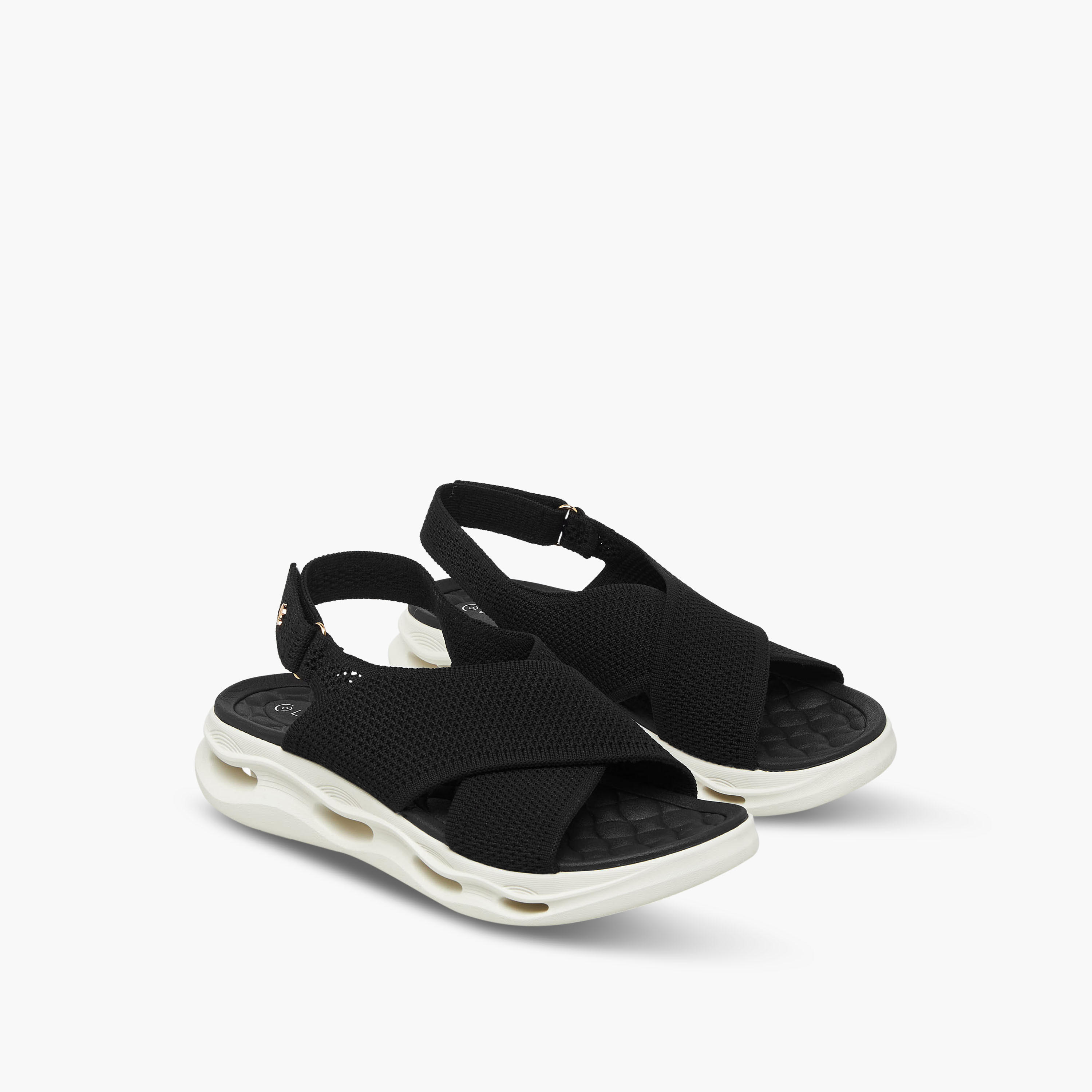 Le Confort Women Platform Heel Cross Strap Sandals-women-shoes-sandals-heeled-image-1
