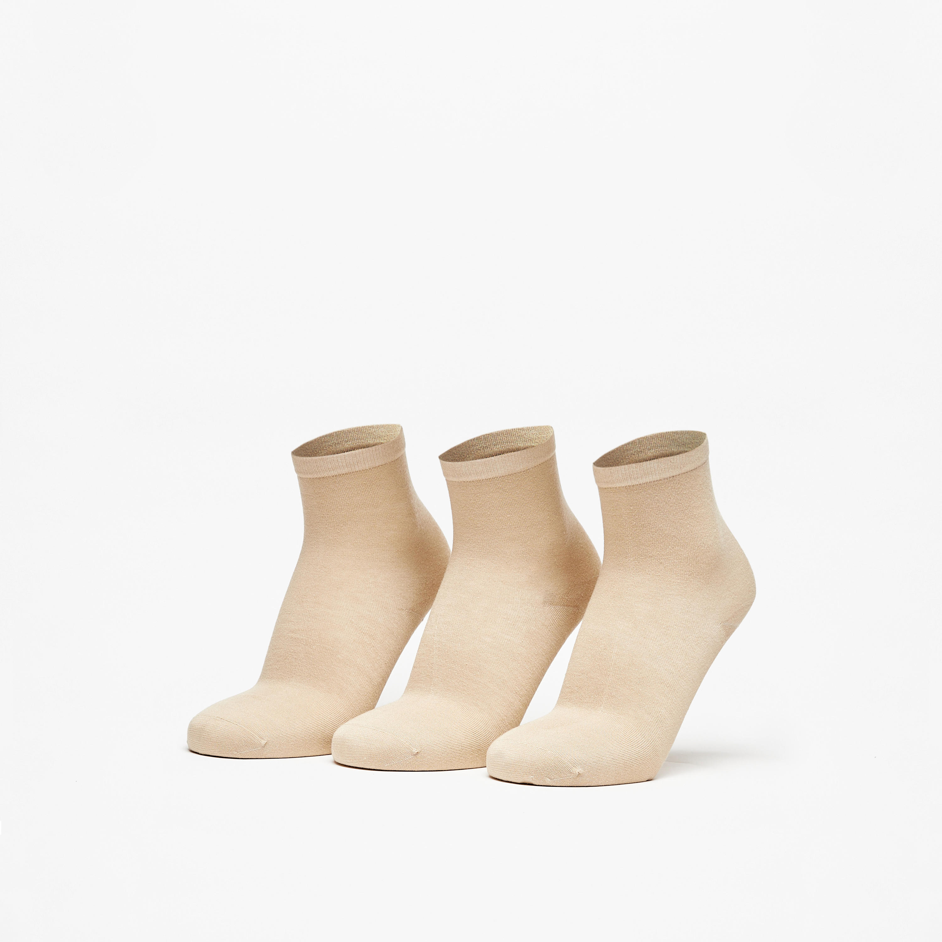 Duchini Solid Ankle Length Socks - Set of 3-men-socks-image-1