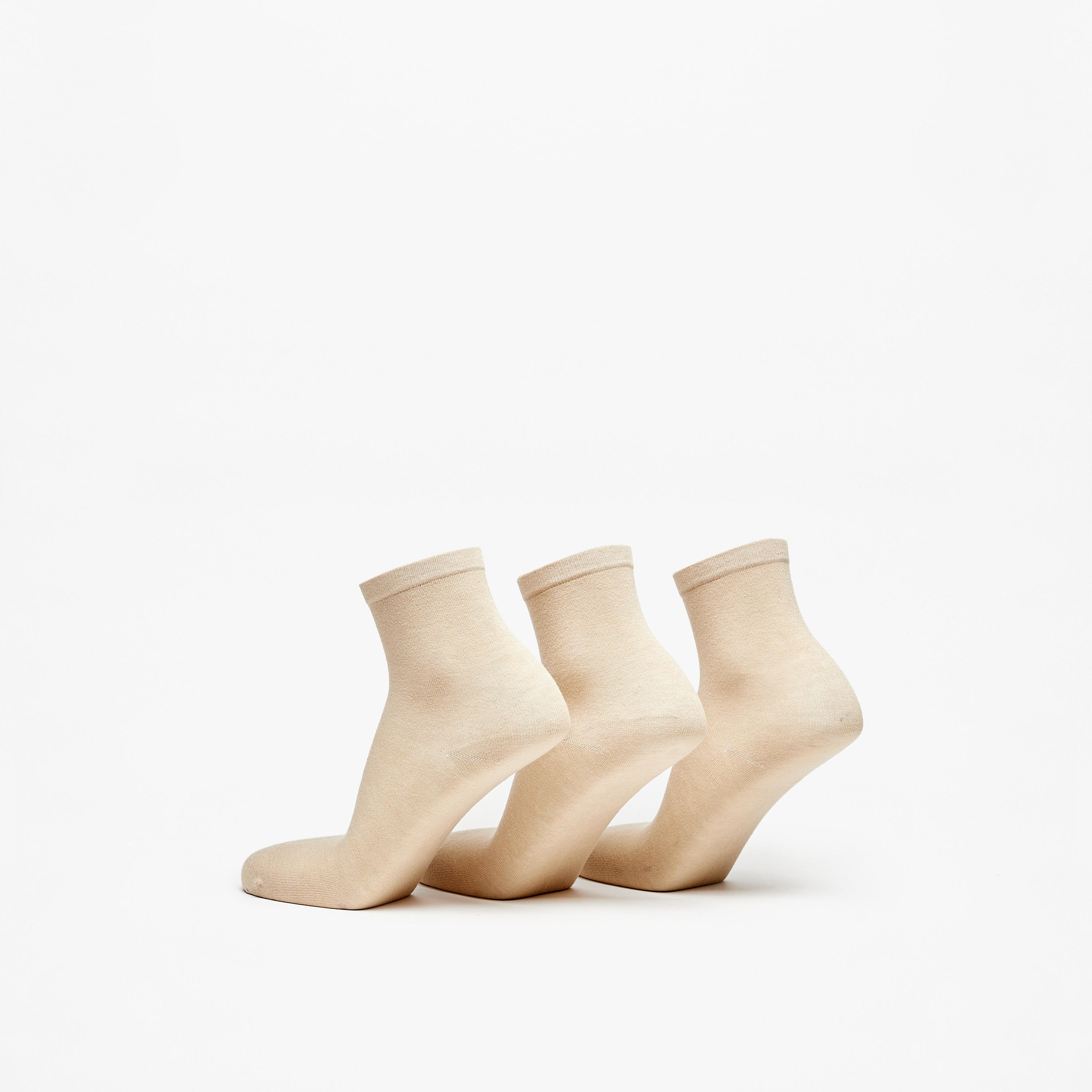 Duchini Solid Ankle Length Socks - Set of 3-men-socks-image-3