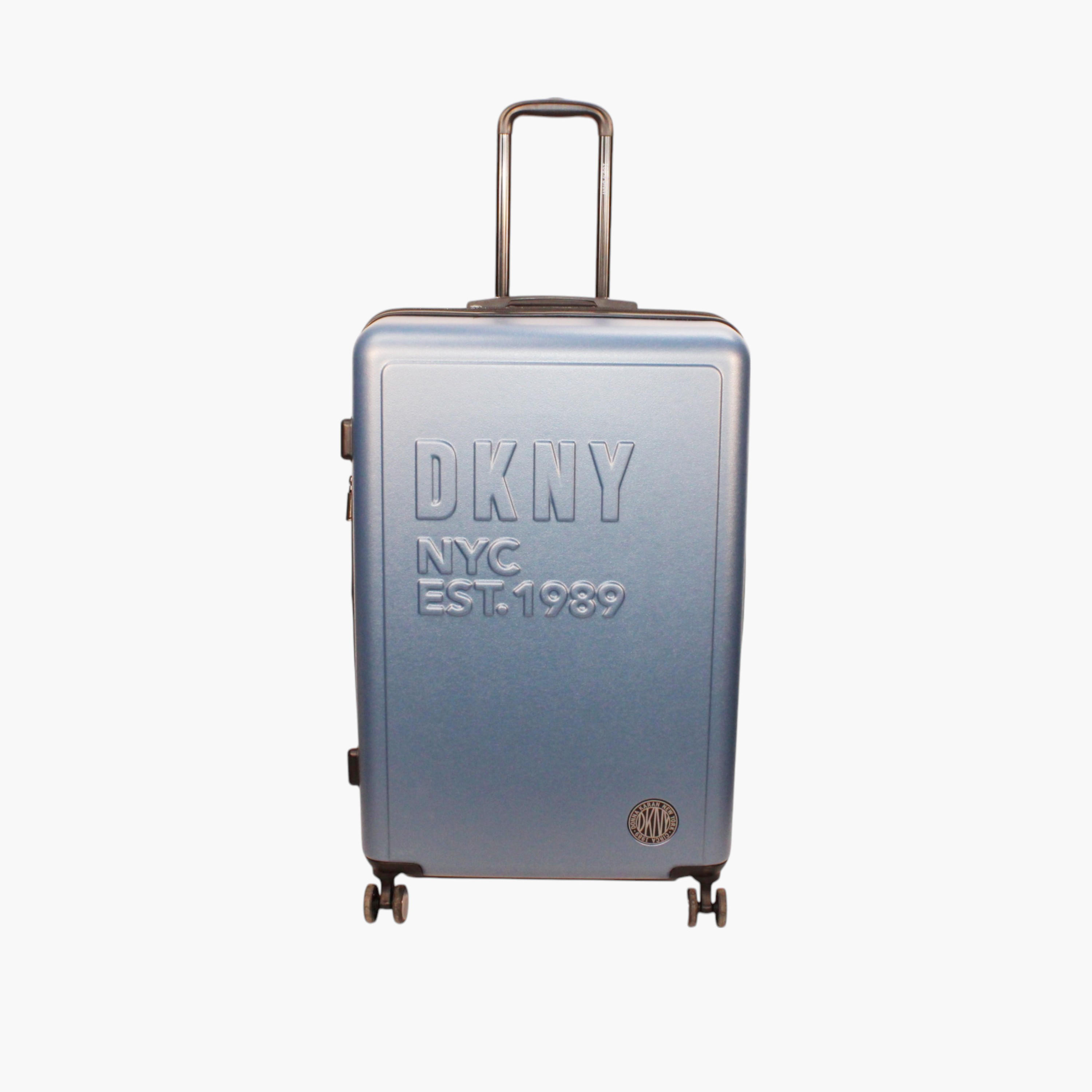 DKNY Logo Detail Hardcase Trolley Bag with Retractable Handle-travel-luggagesandbags-luggage-image-1