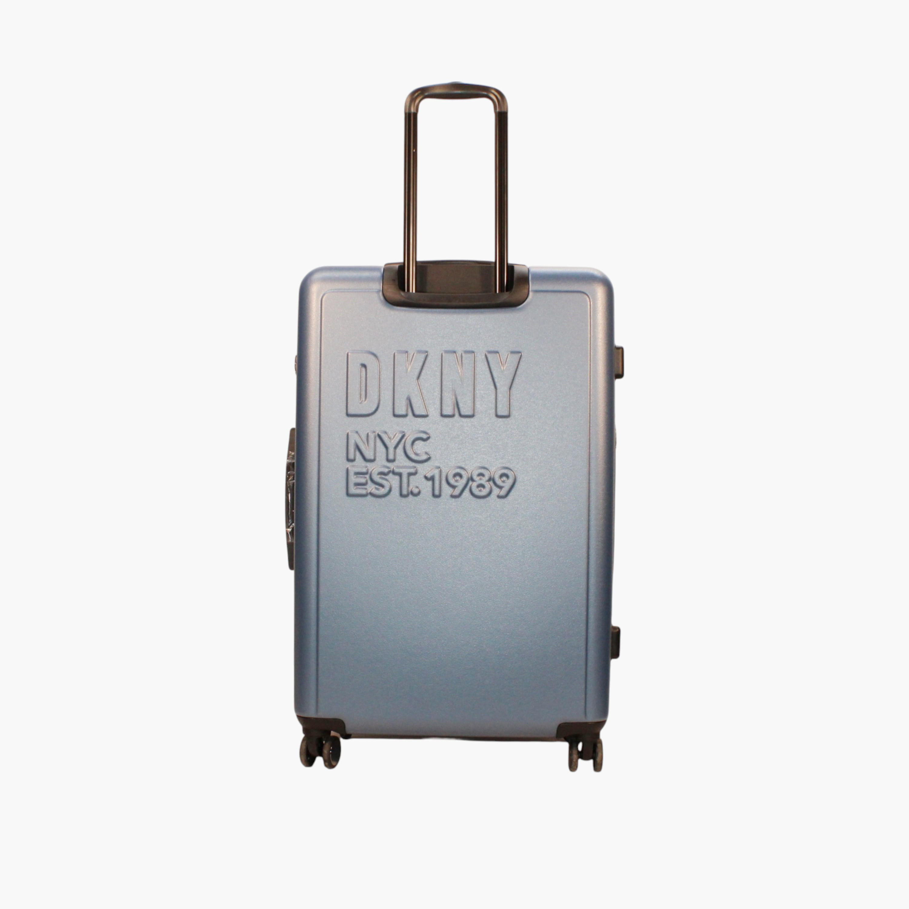 DKNY Logo Detail Hardcase Trolley Bag with Retractable Handle-travel-luggagesandbags-luggage-image-3