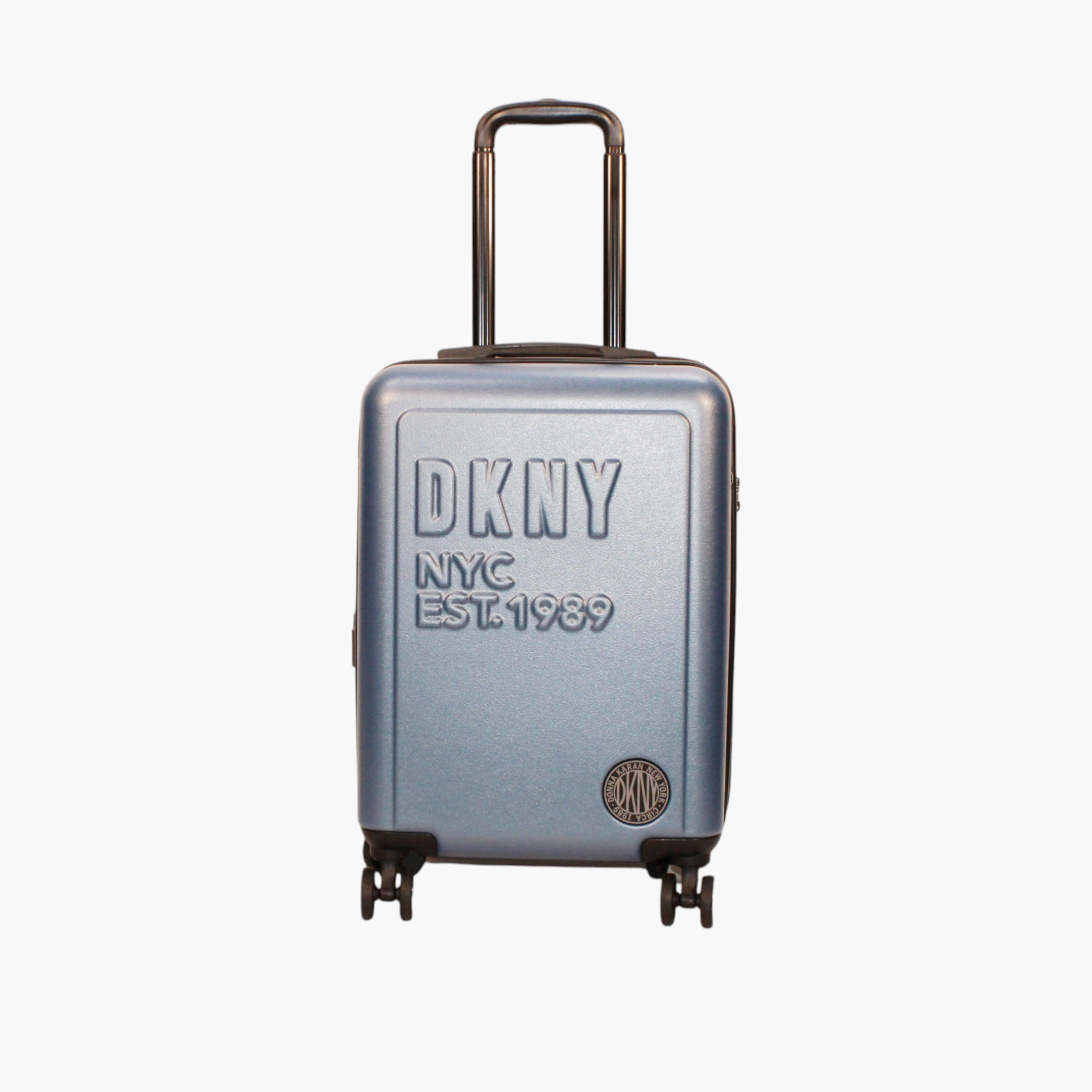 DKNY Logo Detail Hardcase Trolley Bag with Retractable Handle-travel-luggagesandbags-luggage-image-1