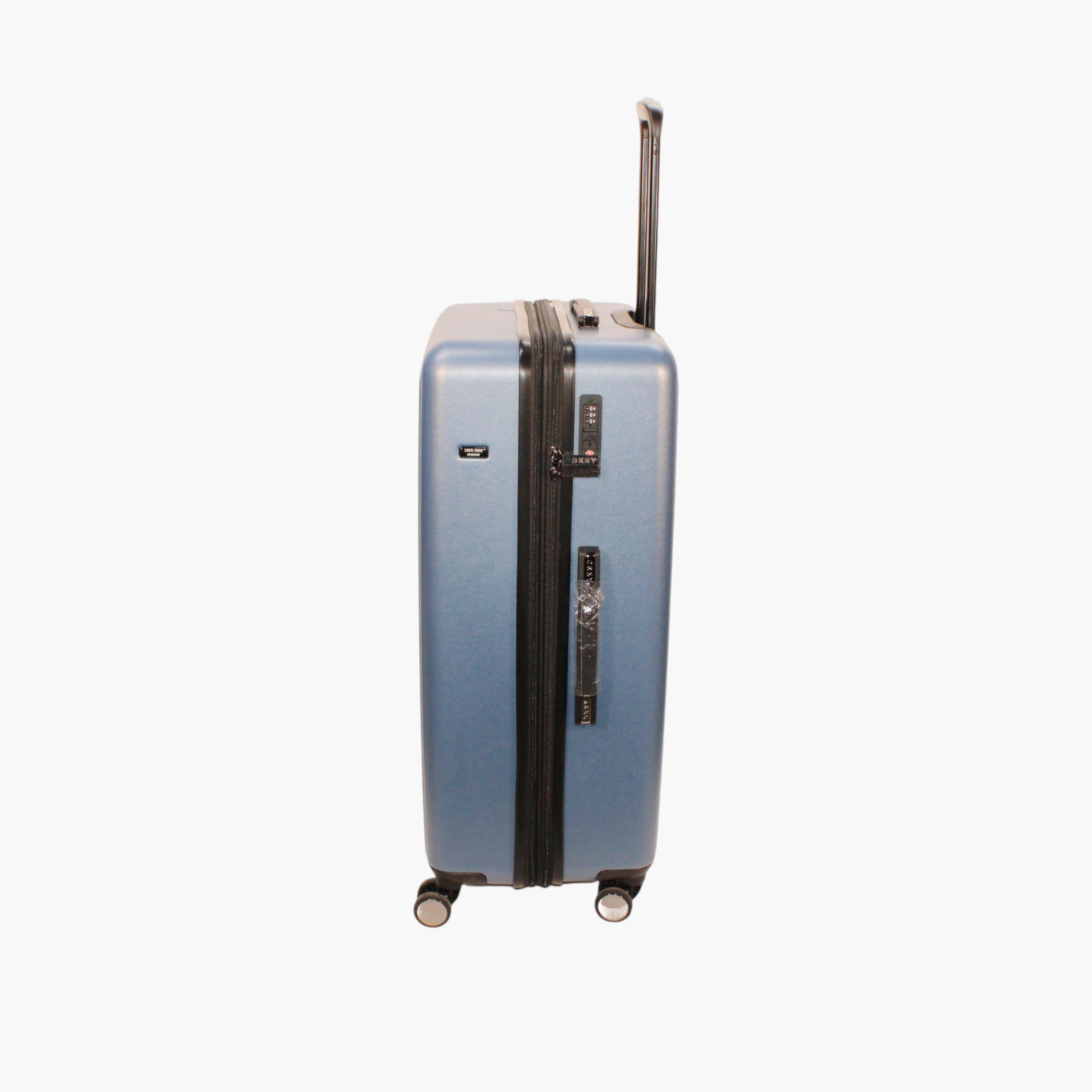 DKNY Logo Detail Hardcase Trolley Bag with Retractable Handle-travel-luggagesandbags-luggage-image-3