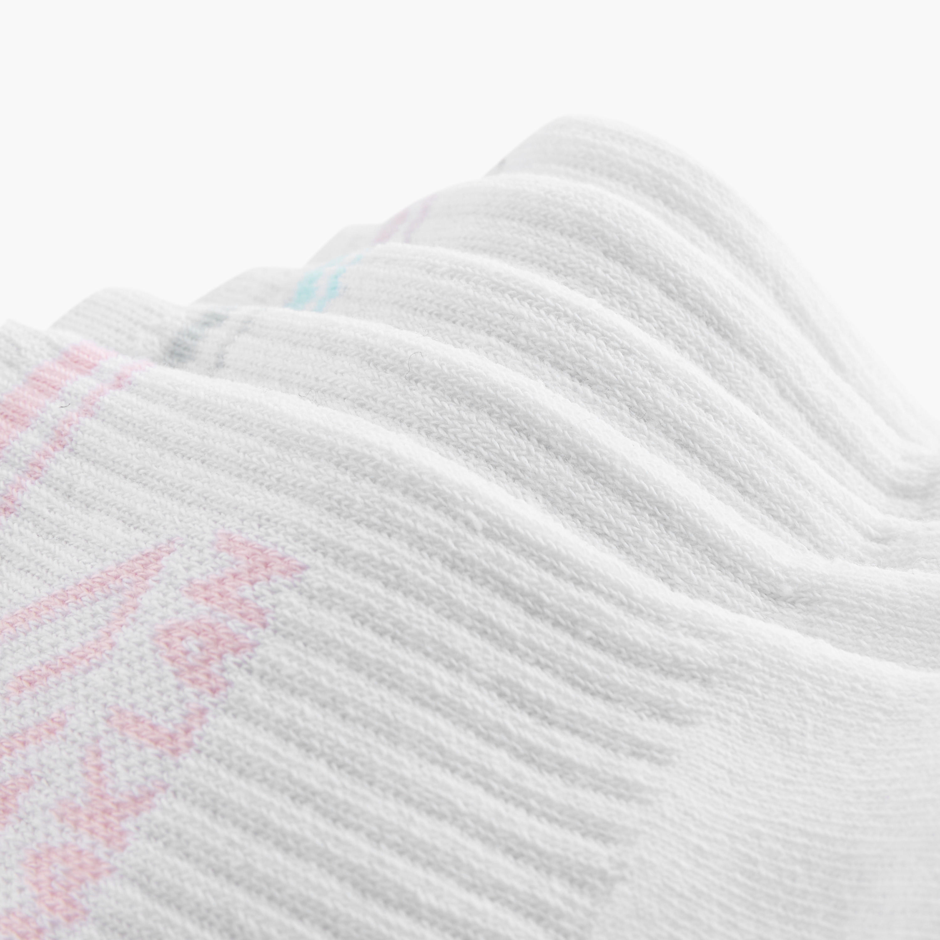 جوارب مبطنة مضلعة بطول ربلة الساق من أوكلان من شو إكسبرس - طقم من 5 أزواج-girls-accessories-socks-image-4