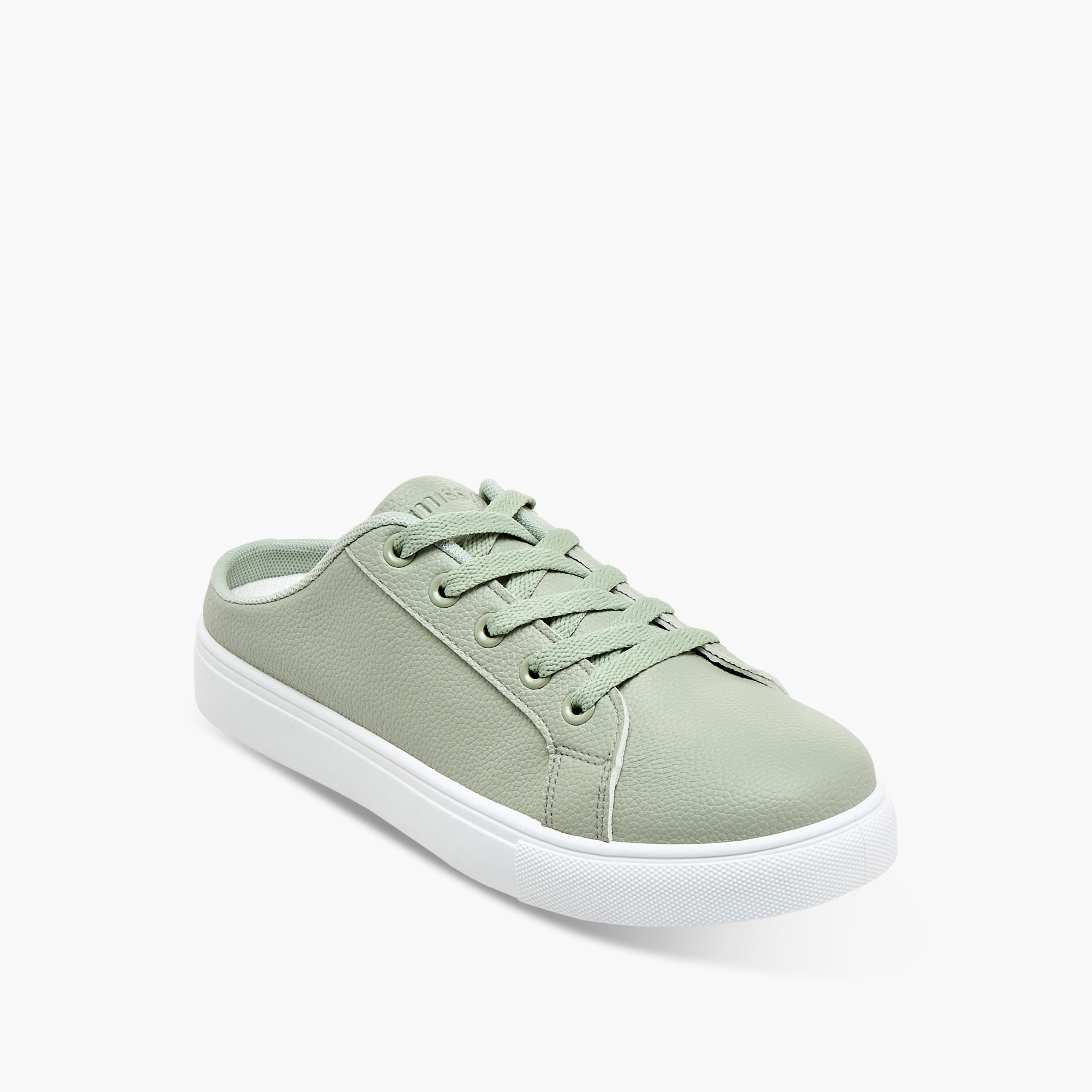 Missy Solid Slip-On Mule with Lace Detail-women-shoes-flats-mules-image-2