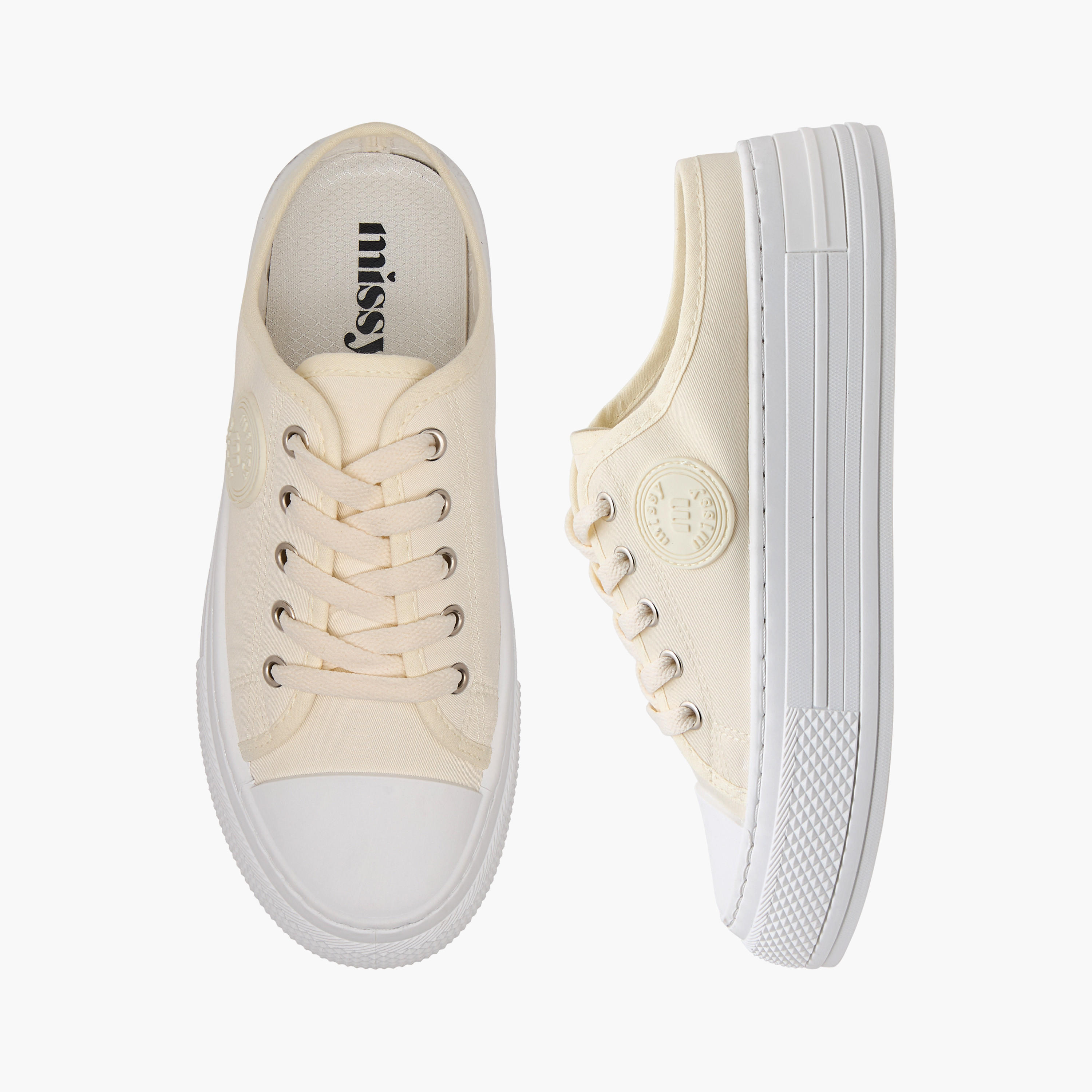 Missy Logo Applique Slip-On Sneakers with Lace Detail-women-shoes-flats-mules-image-1