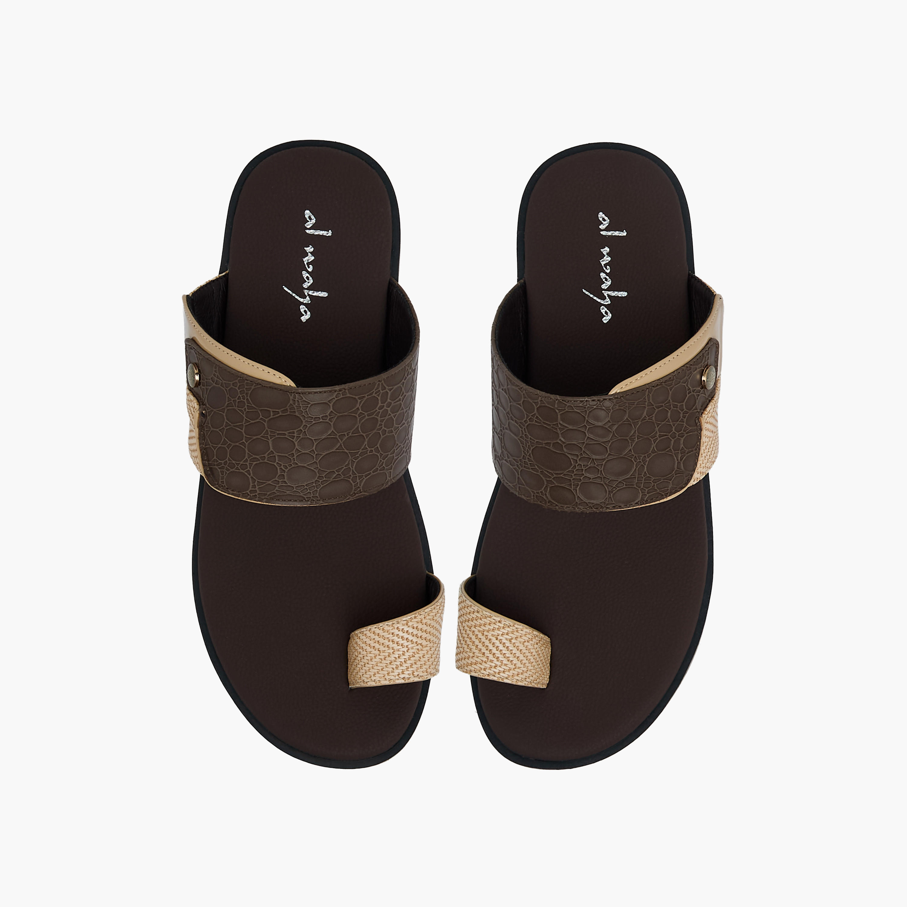 صندل عربي بحلقة إصبع للرجال من الواحة-men-shoes-sandals-image-1