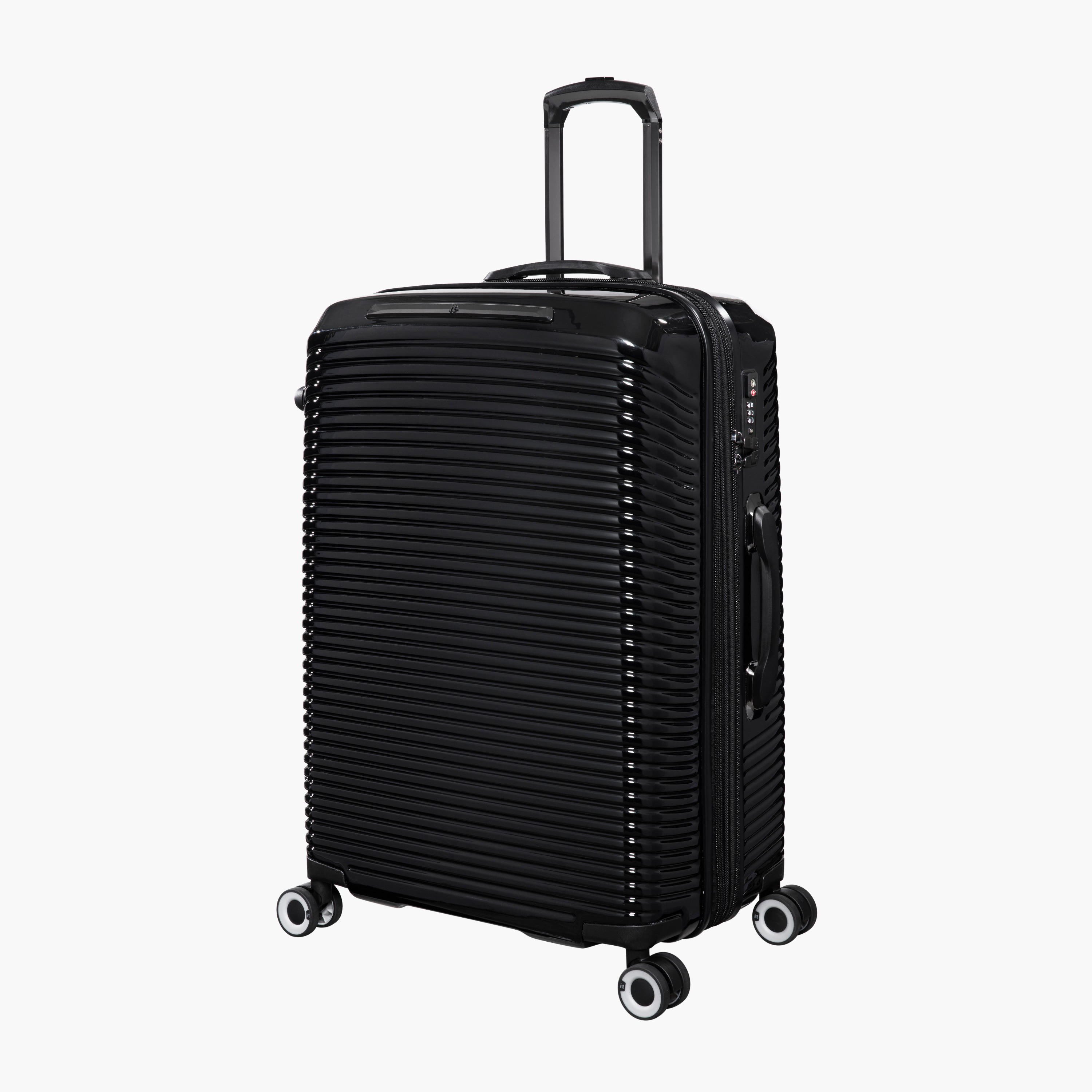 IT Textured Hardcase Luggage Trolley with Retractable Handle - 24 inches Check-In Bag-travel-luggagesandbags-luggage-image-1
