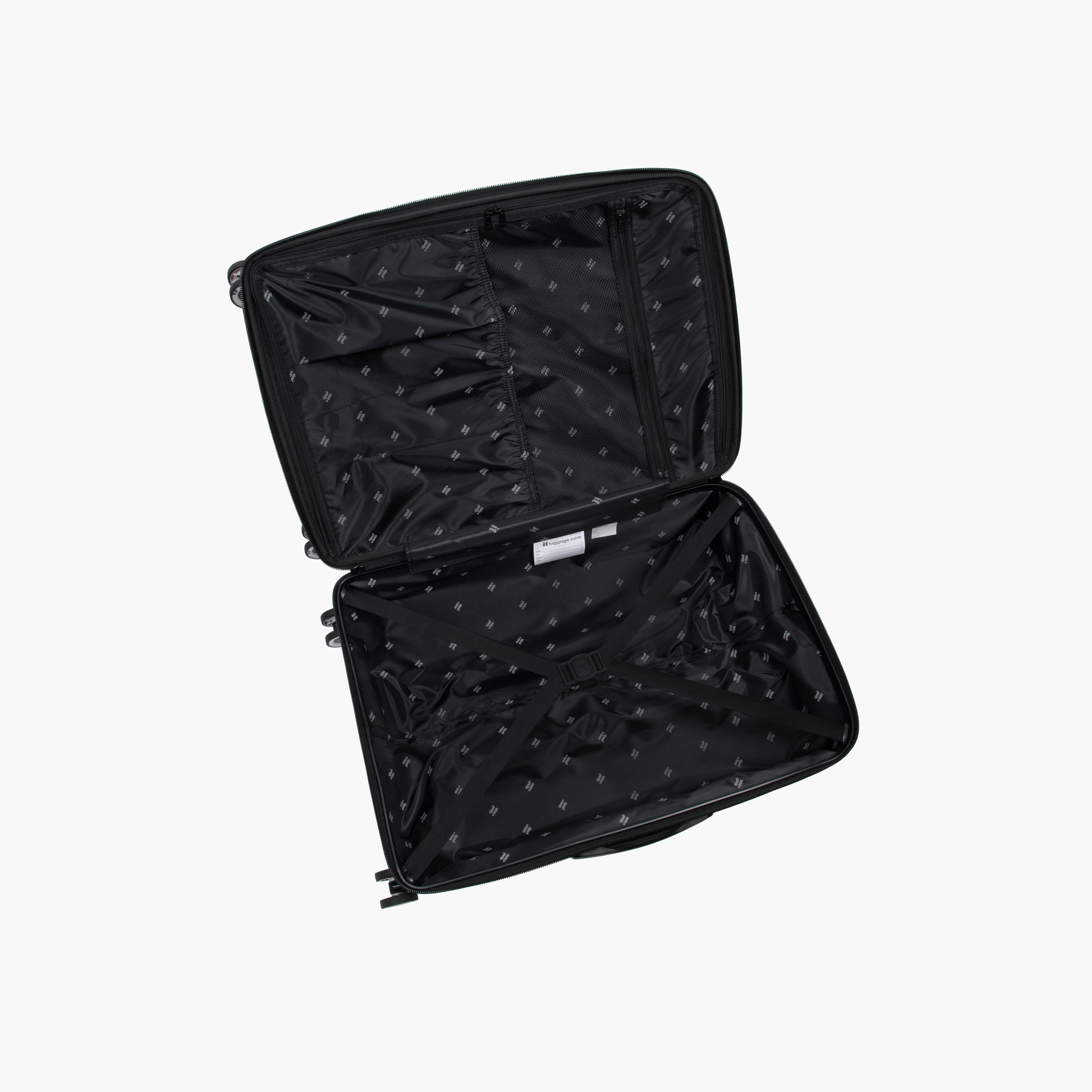 IT Textured Hardcase Luggage Trolley with Retractable Handle - 24 inches Check-In Bag-travel-luggagesandbags-luggage-image-3