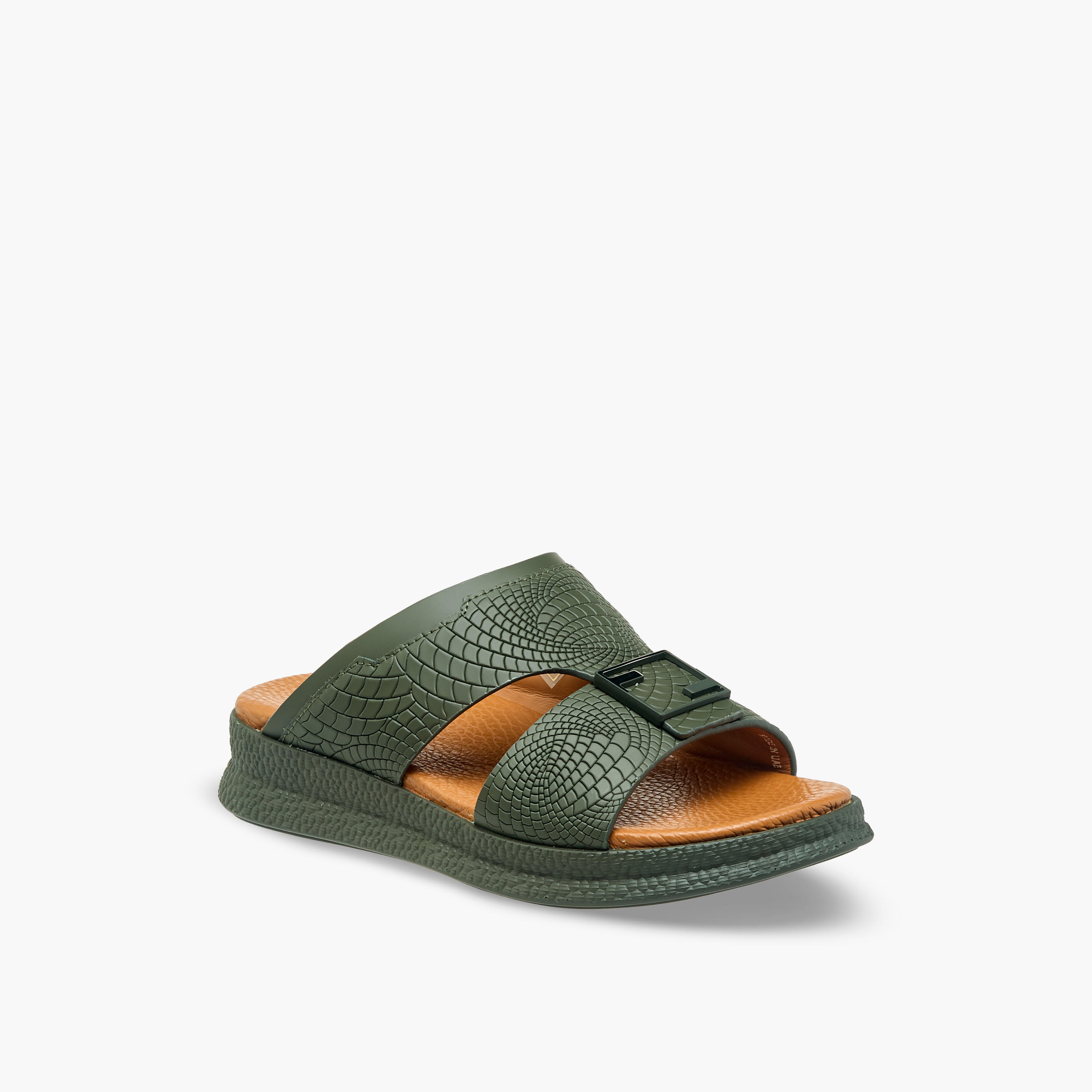 Mister Duchini Boys Leather Arabic Sandals-boys-shoes-sandals-image-2