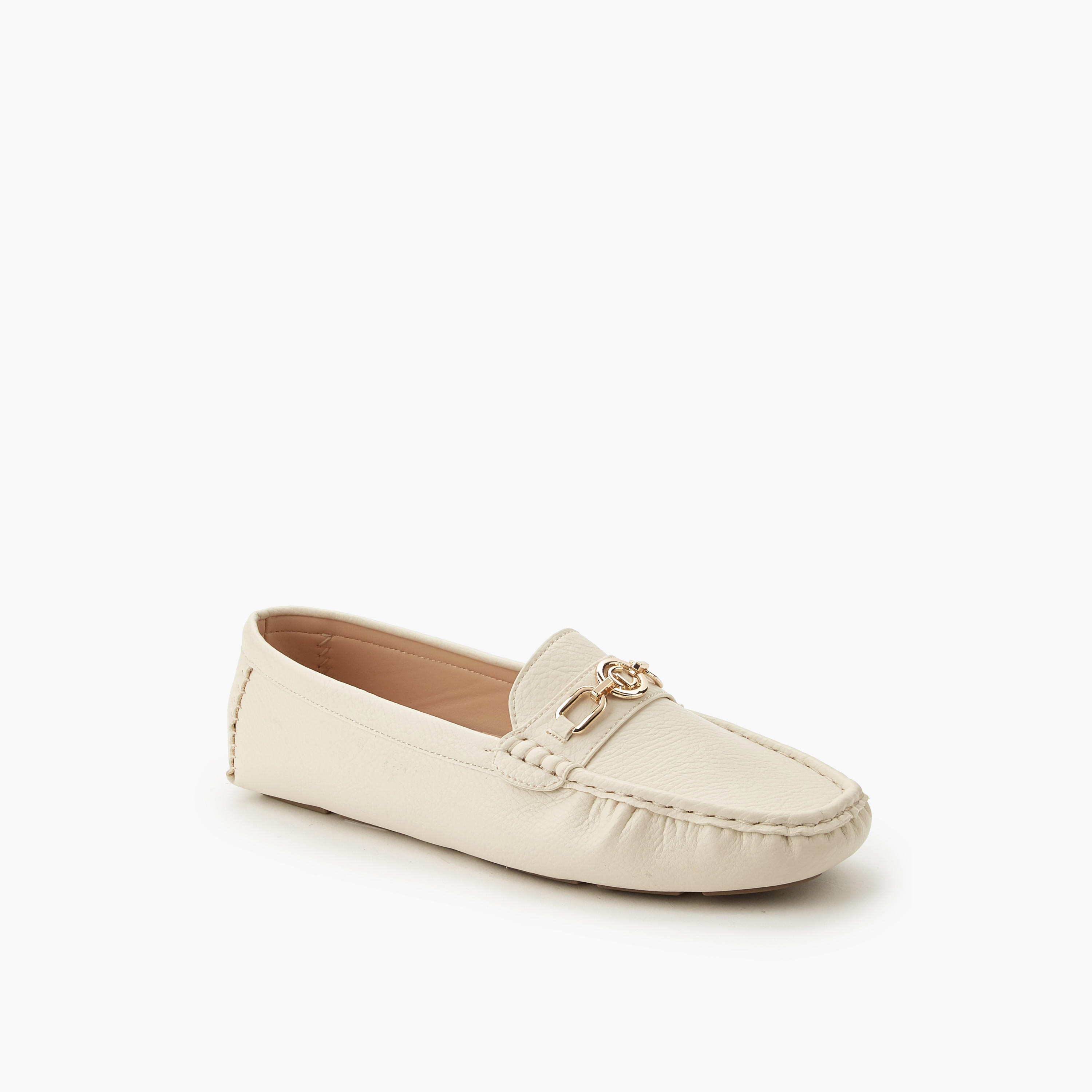 Le Confort Metal Accent Slip-On Comfort Moccasins-women-shoes-loafersandmoccasins-image-2