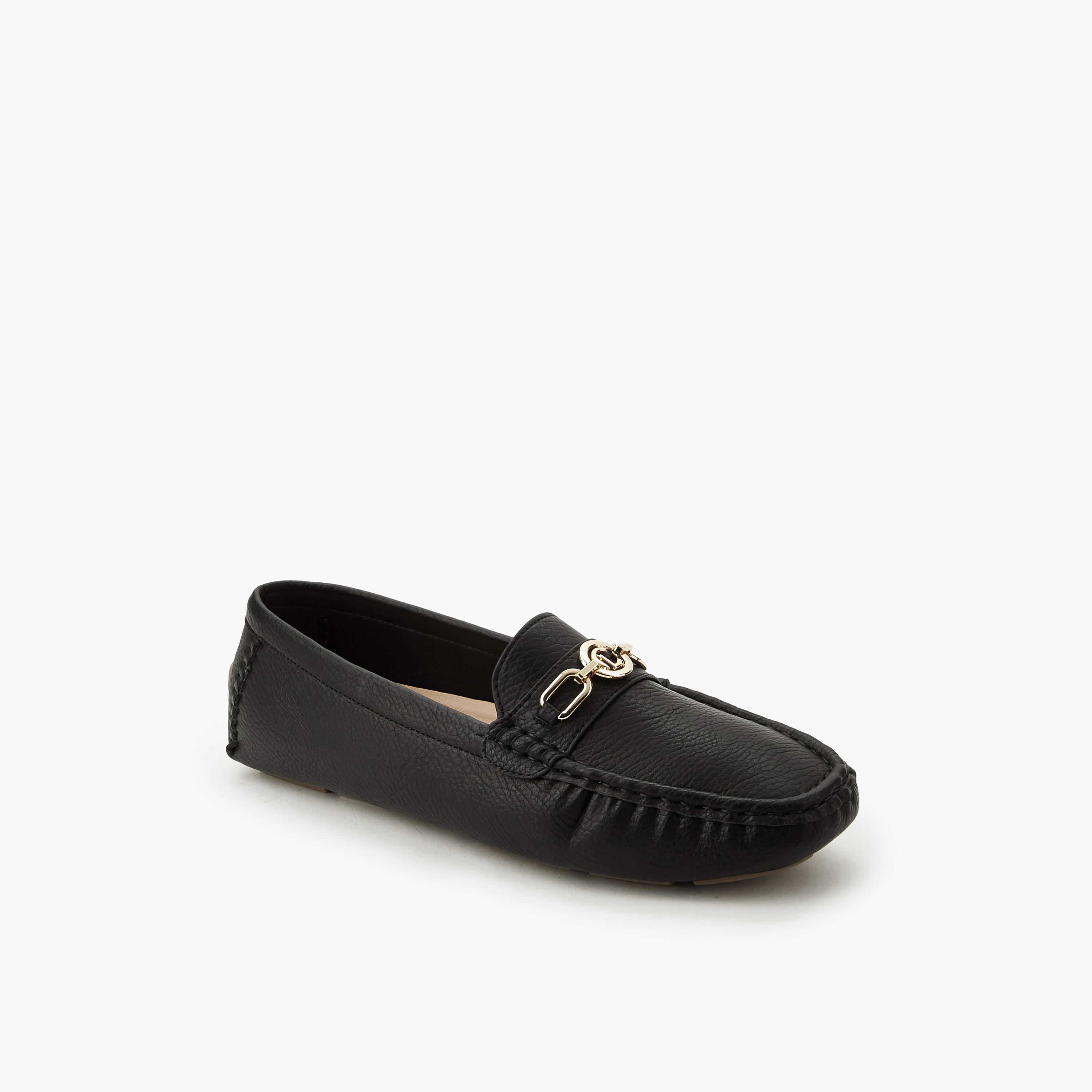 Le Confort Metal Accent Slip-On Comfort Moccasins-women-shoes-loafersandmoccasins-image-2