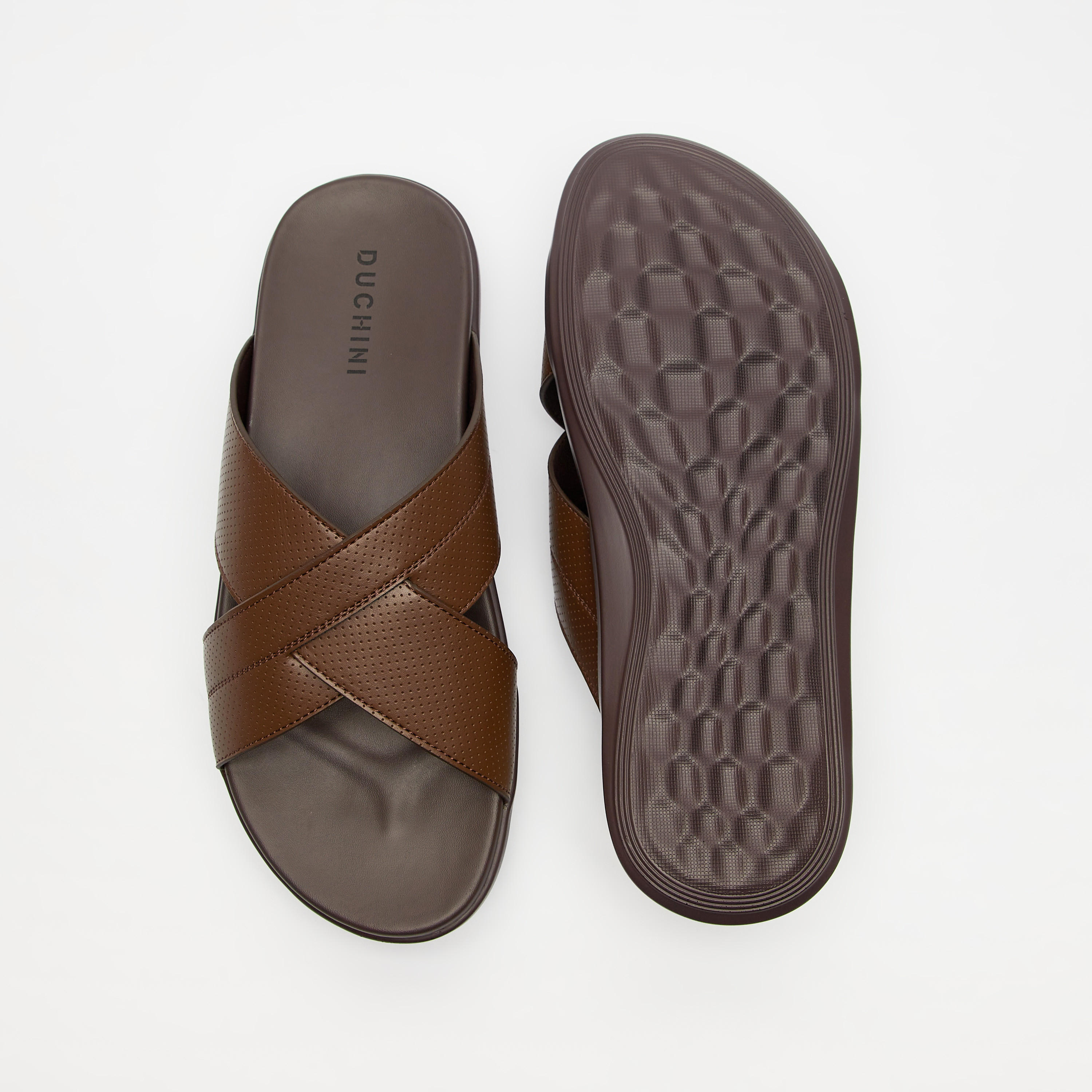 Duchini Men's Slip-On Cross Strap Sandals-men-shoes-sandals-image-5
