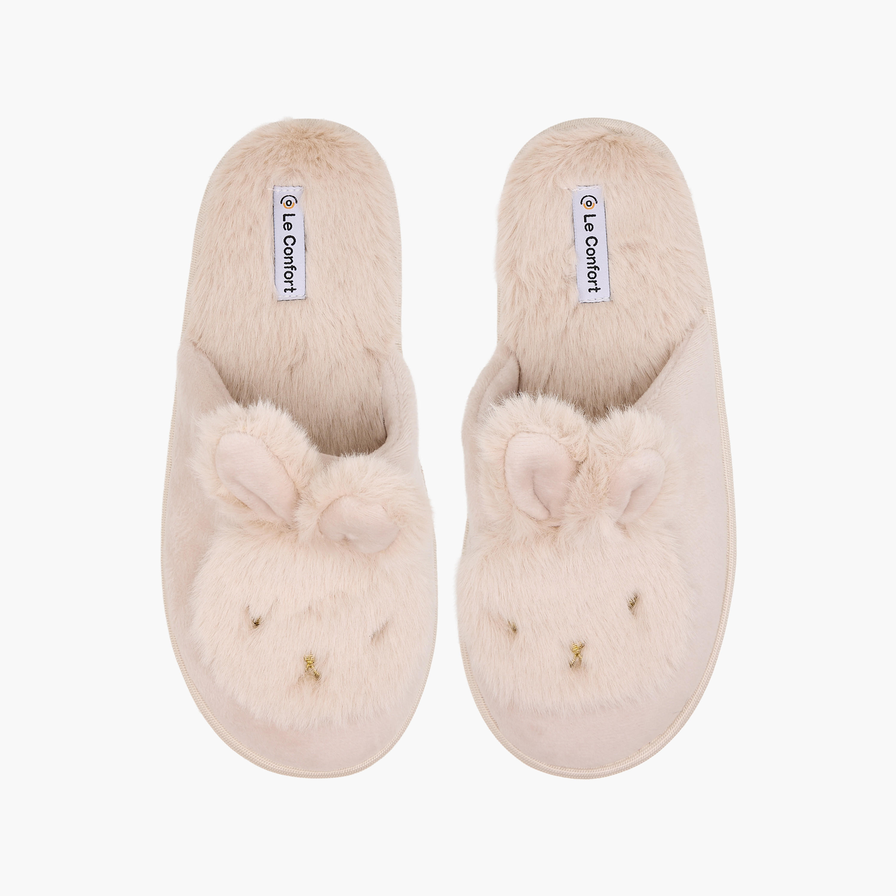 Le Confort Women Bunny Ear Applique Bedroom Slides-women-shoes-bedroomslippers-image-1