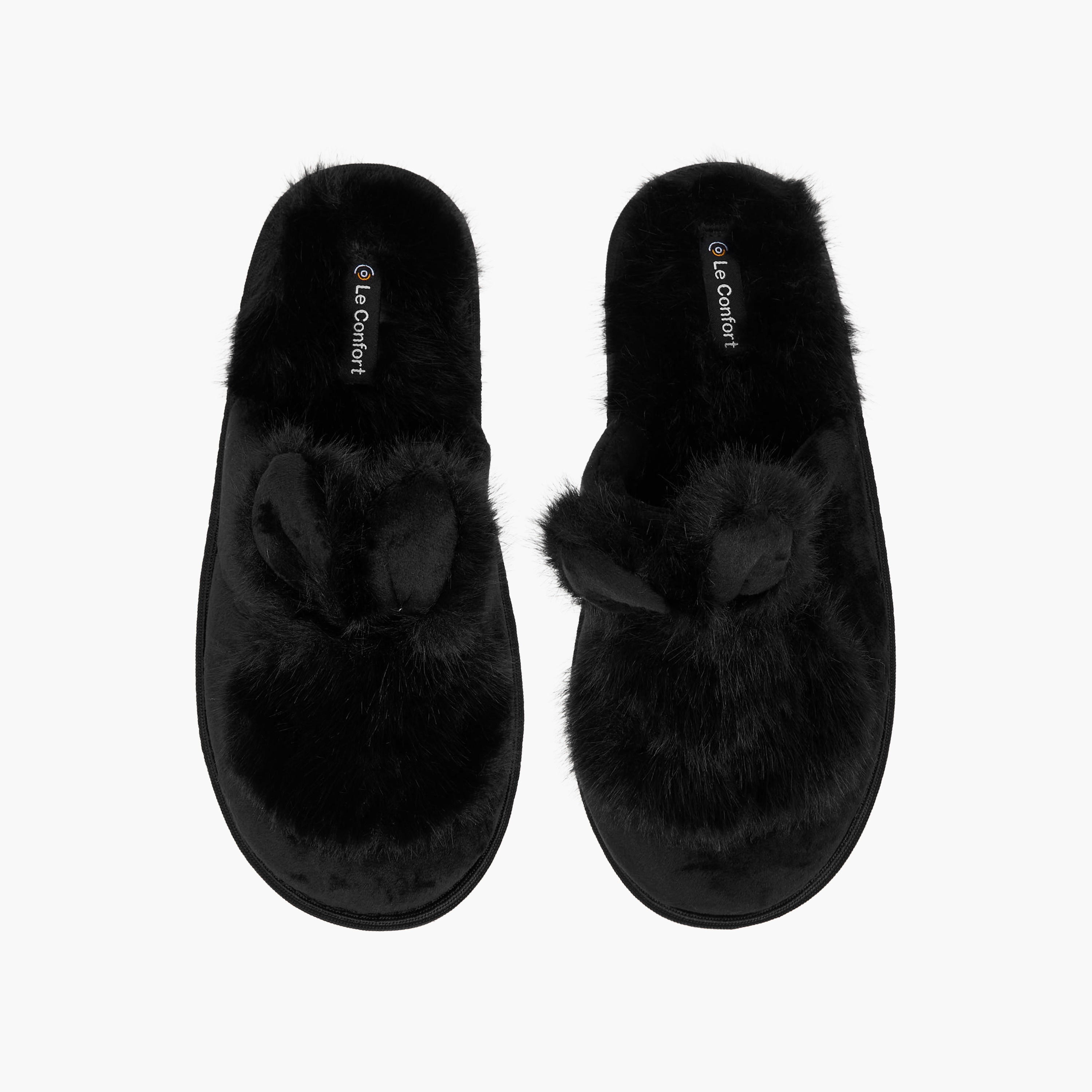 Le Confort Women Bunny Ear Applique Bedroom Slides-women-shoes-bedroomslippers-image-1