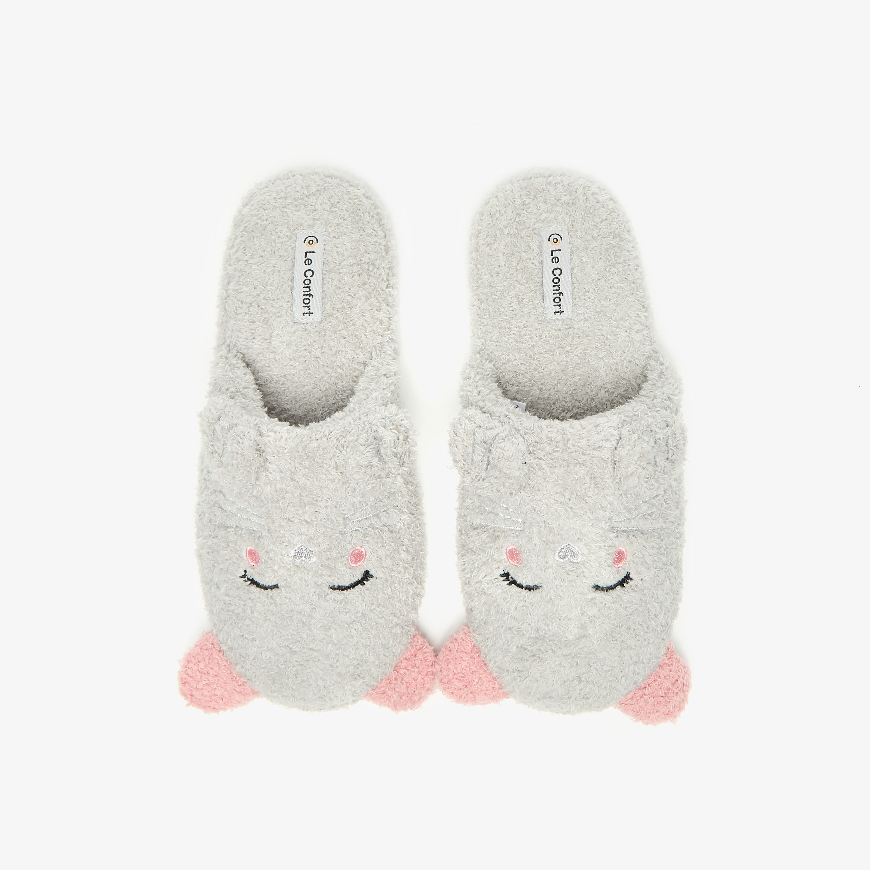 Le Confort Plush Detail Bedroom Slippers-women-shoes-bedroomslippers-image-1