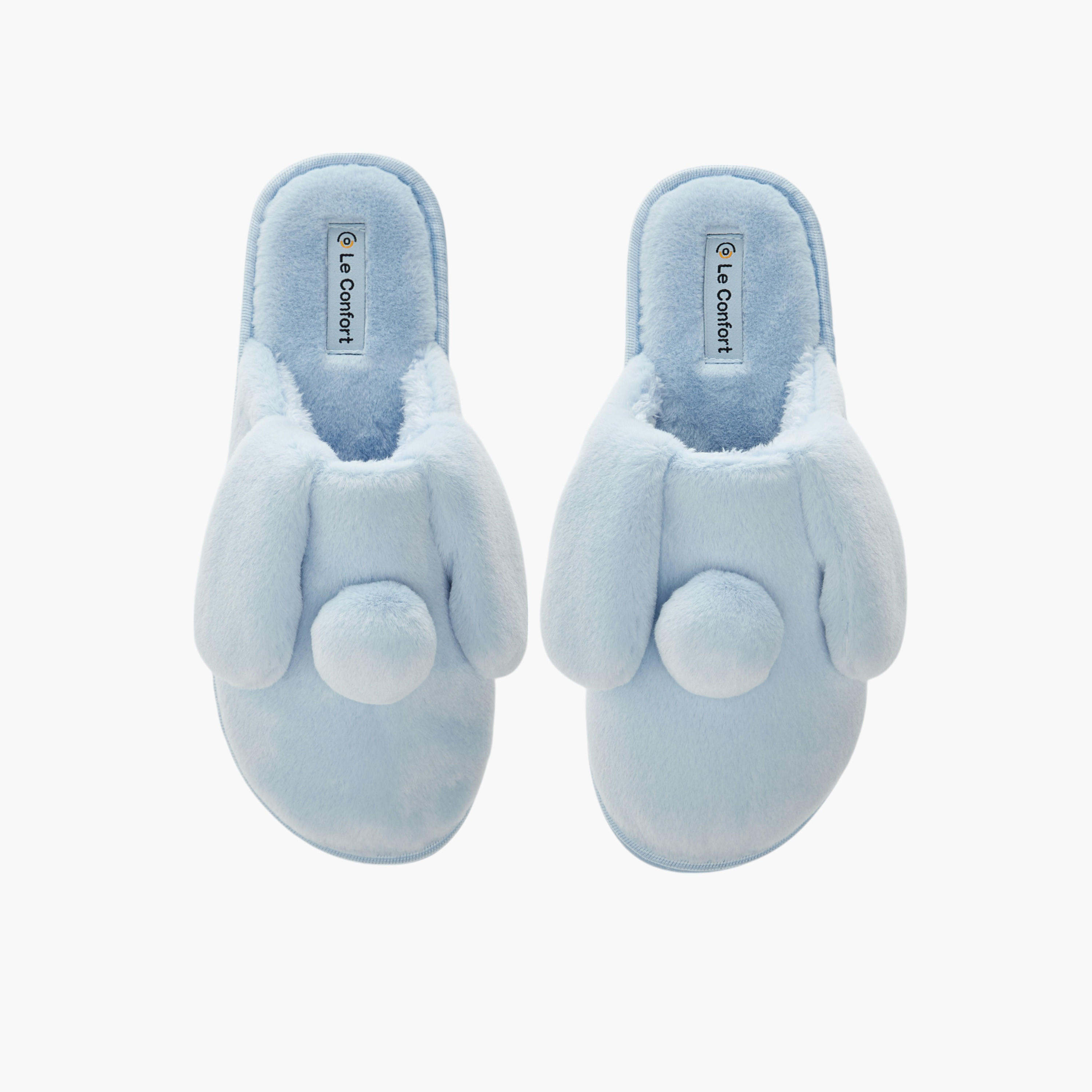 حذاء ميول سهل الارتداء بتزيينات دب لغرفة النوم من لي كونفورت-women-shoes-bedroomslippers-image-1