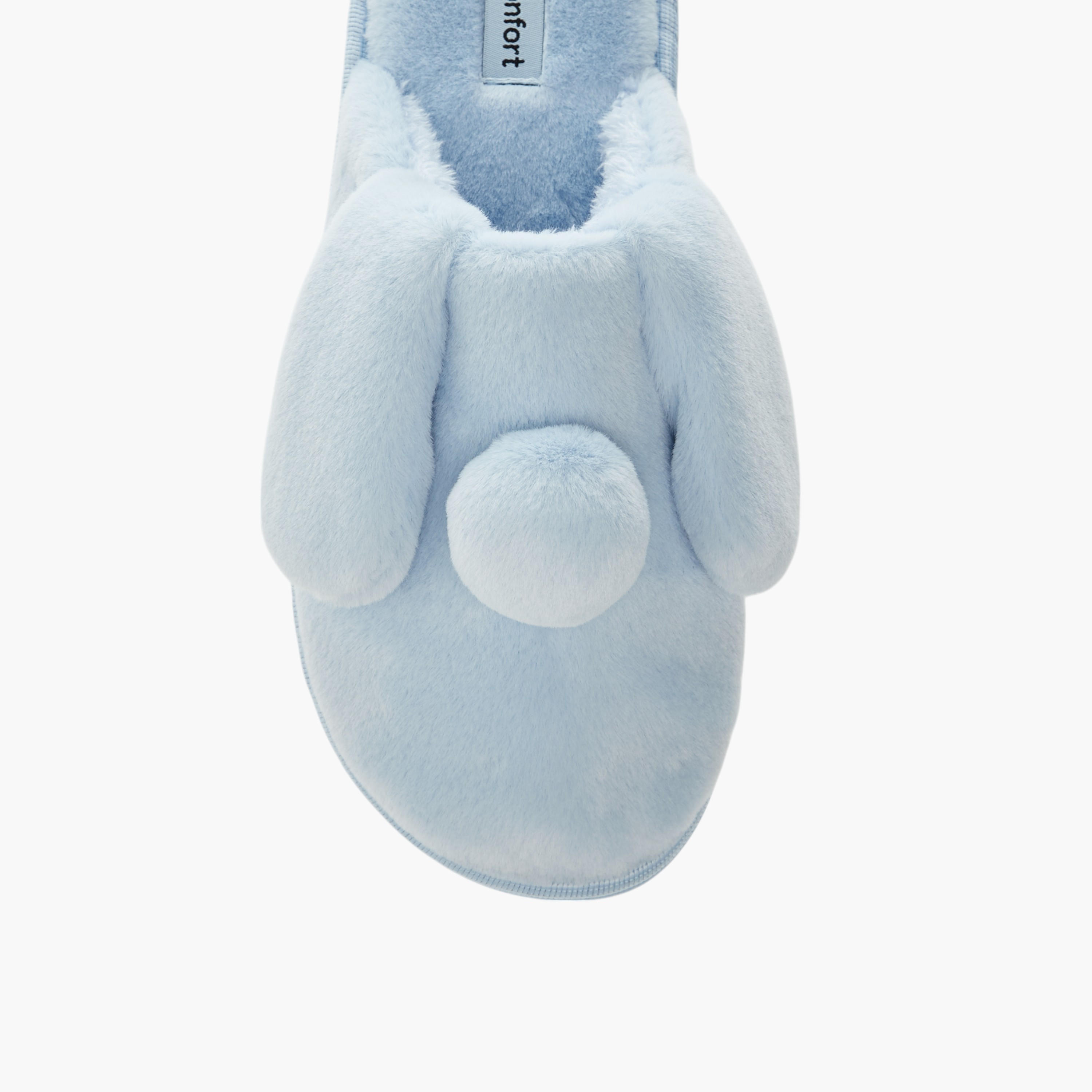 حذاء ميول سهل الارتداء بتزيينات دب لغرفة النوم من لي كونفورت-women-shoes-bedroomslippers-image-3