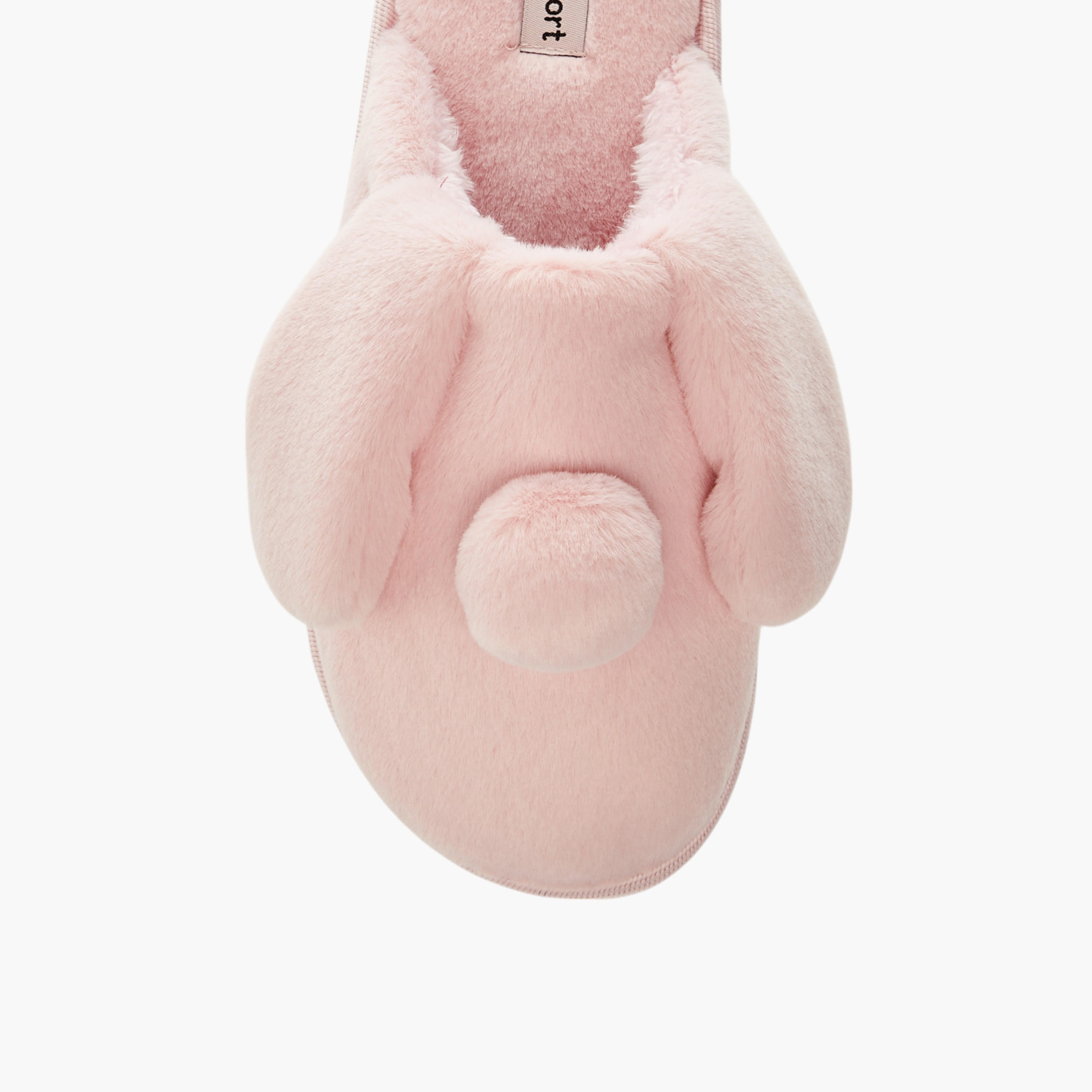 حذاء ميول سهل الارتداء بتزيينات دب لغرفة النوم من لي كونفورت-women-shoes-bedroomslippers-image-3
