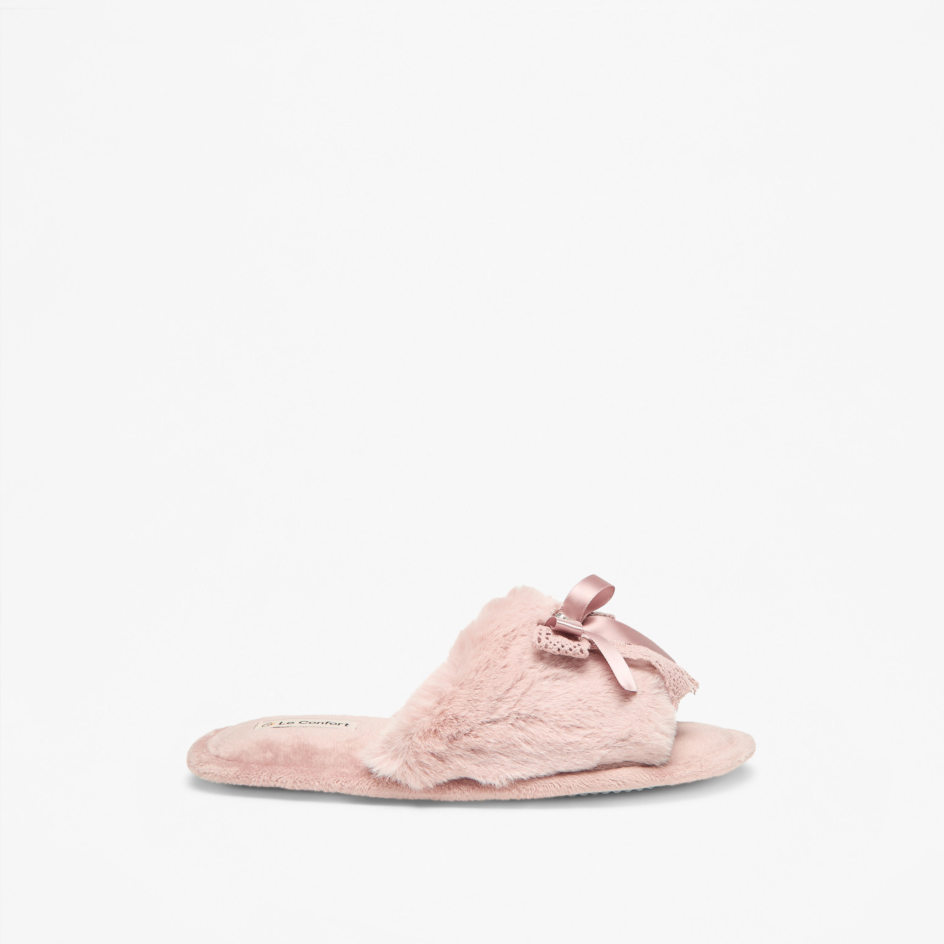 Le Confort Women Faux Fur Bedroom Slides-women-shoes-bedroomslippers-image-3