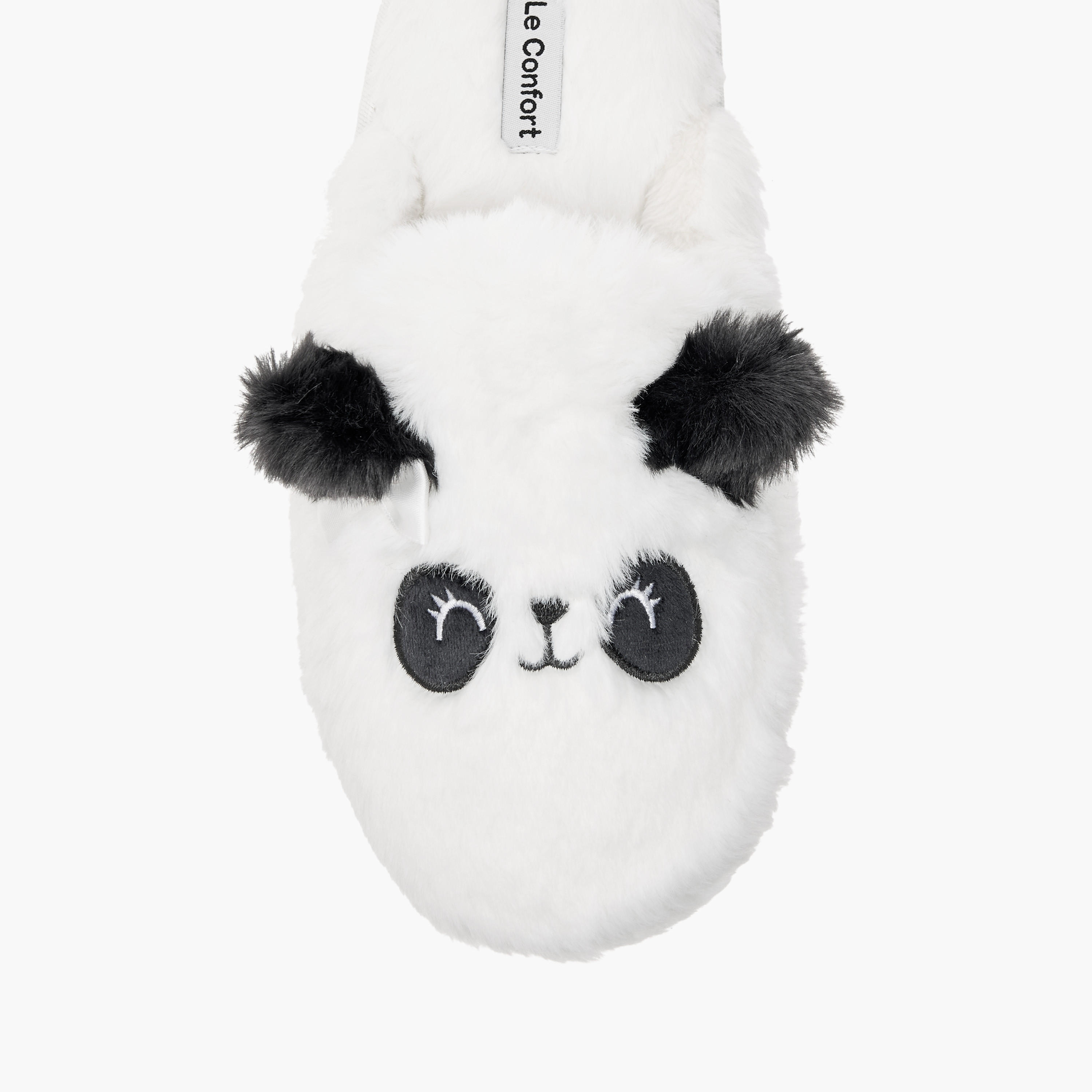Le Confort Panda Ear Applique Faux Fur Bedroom Mules-women-shoes-flipflopsandslides-image-3