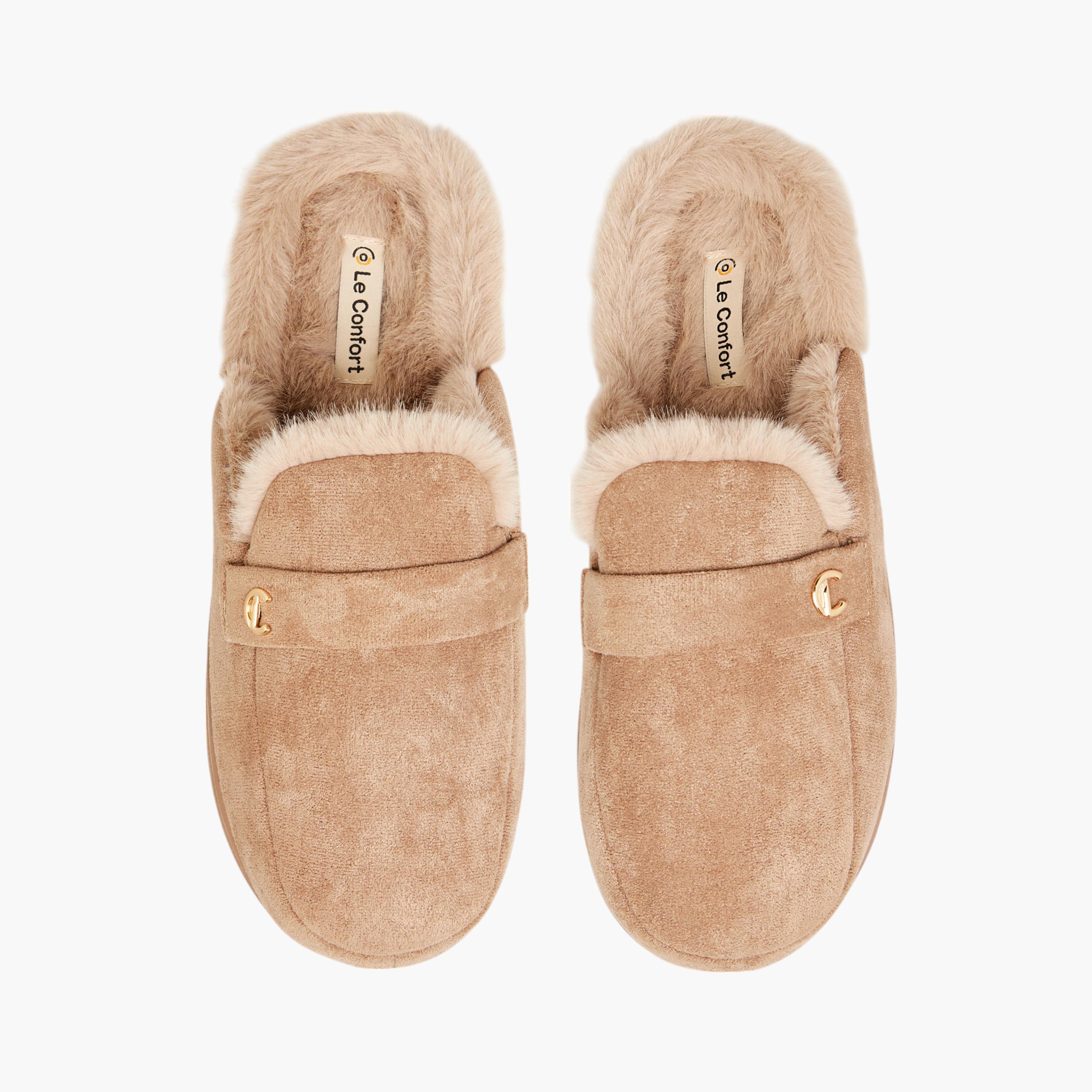 Le Confort Textured Slip-On Bedroom Mules-women-shoes-bedroomslippers-image-1