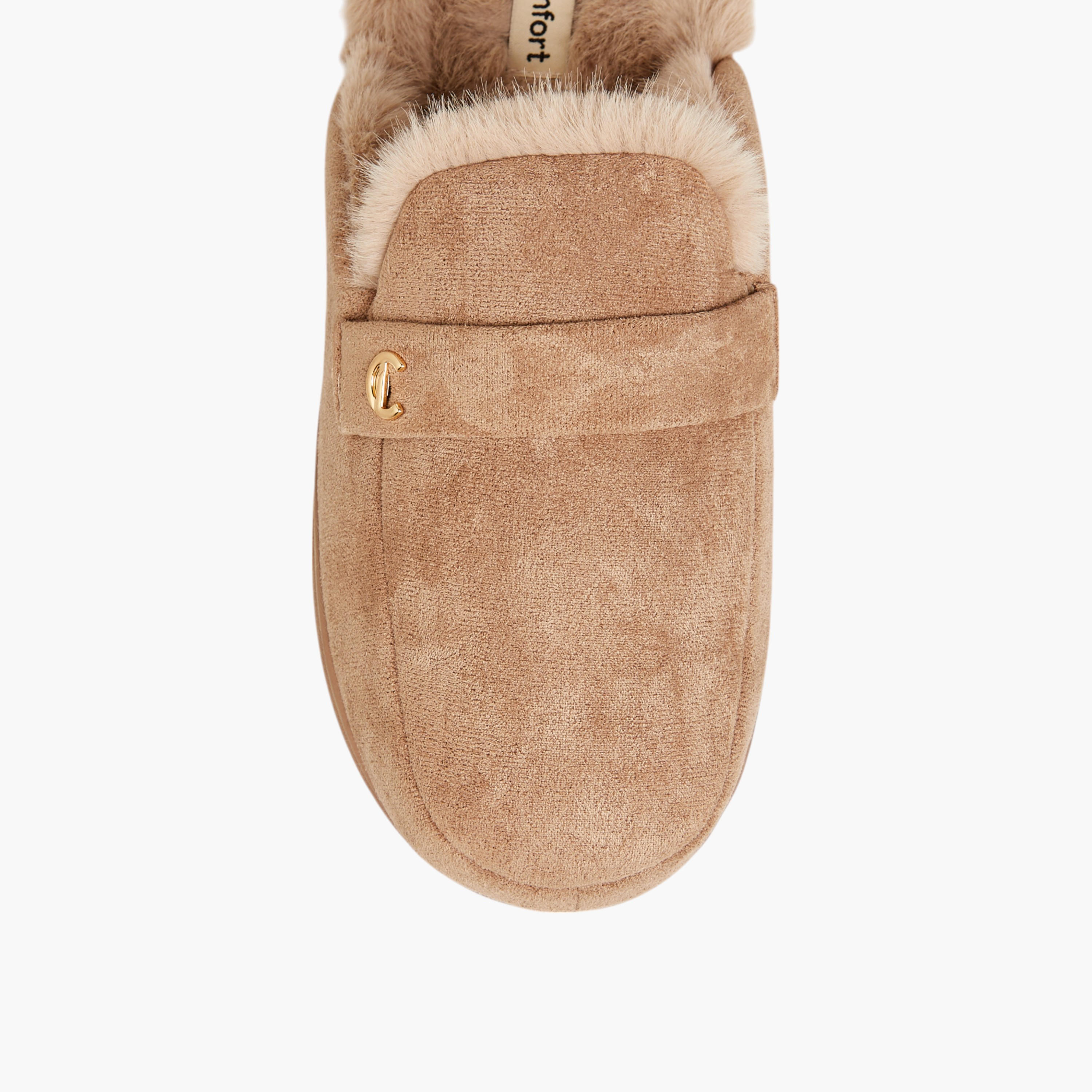 Le Confort Textured Slip-On Bedroom Mules-women-shoes-bedroomslippers-image-3