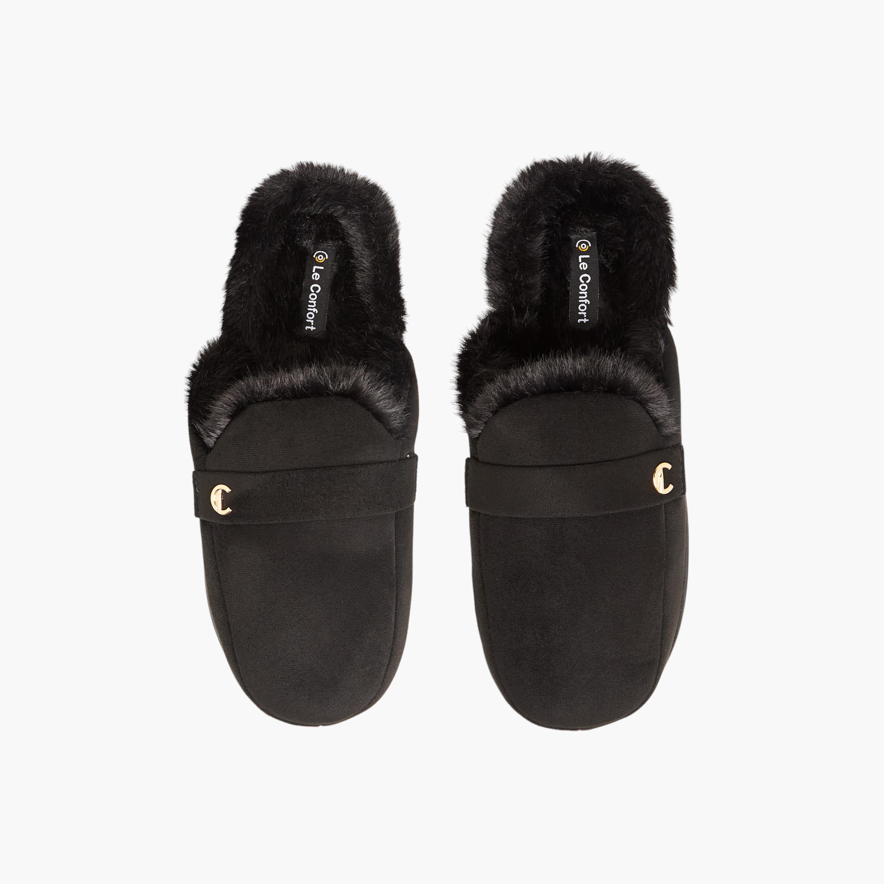 Le Confort Textured Slip-On Bedroom Mules-women-shoes-bedroomslippers-image-1