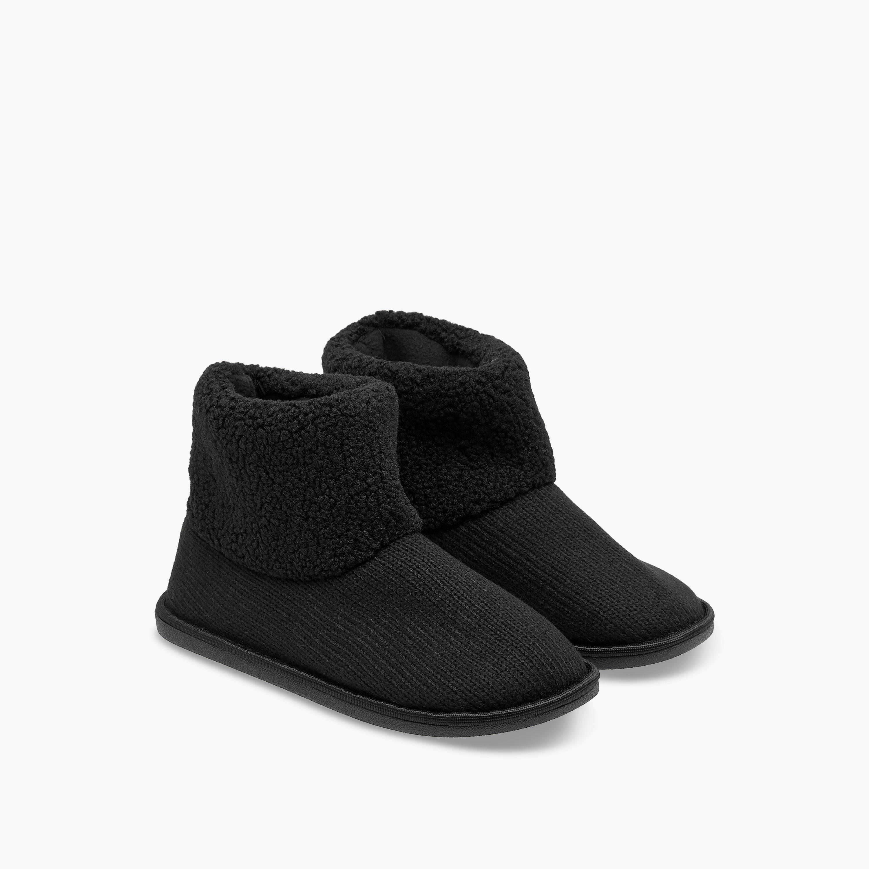 Le Confort Women Sherpa Detail Slipper Boots-women-shoes-boots-image-1