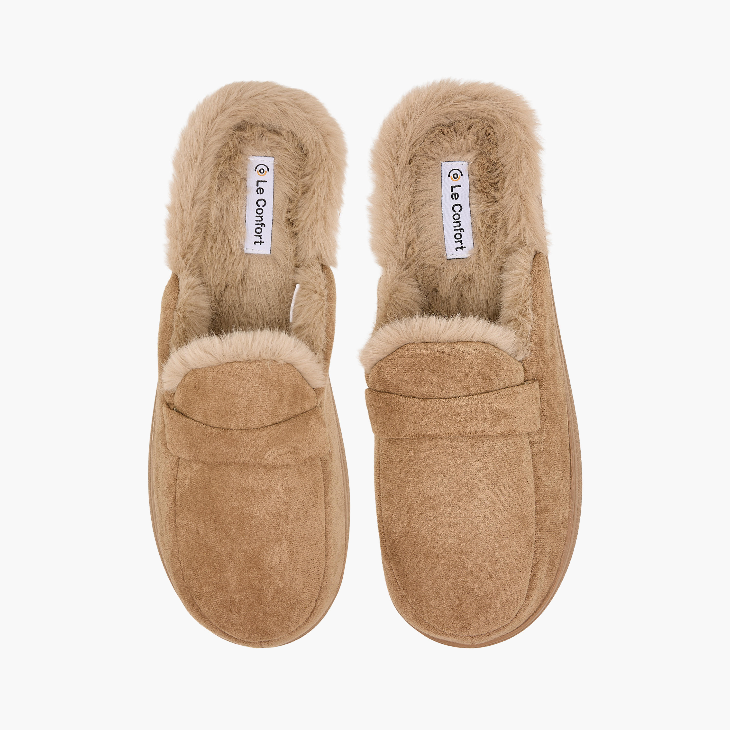 Le Confort Women Faux Fur Bedroom Slippers-women-shoes-bedroomslippers-image-1
