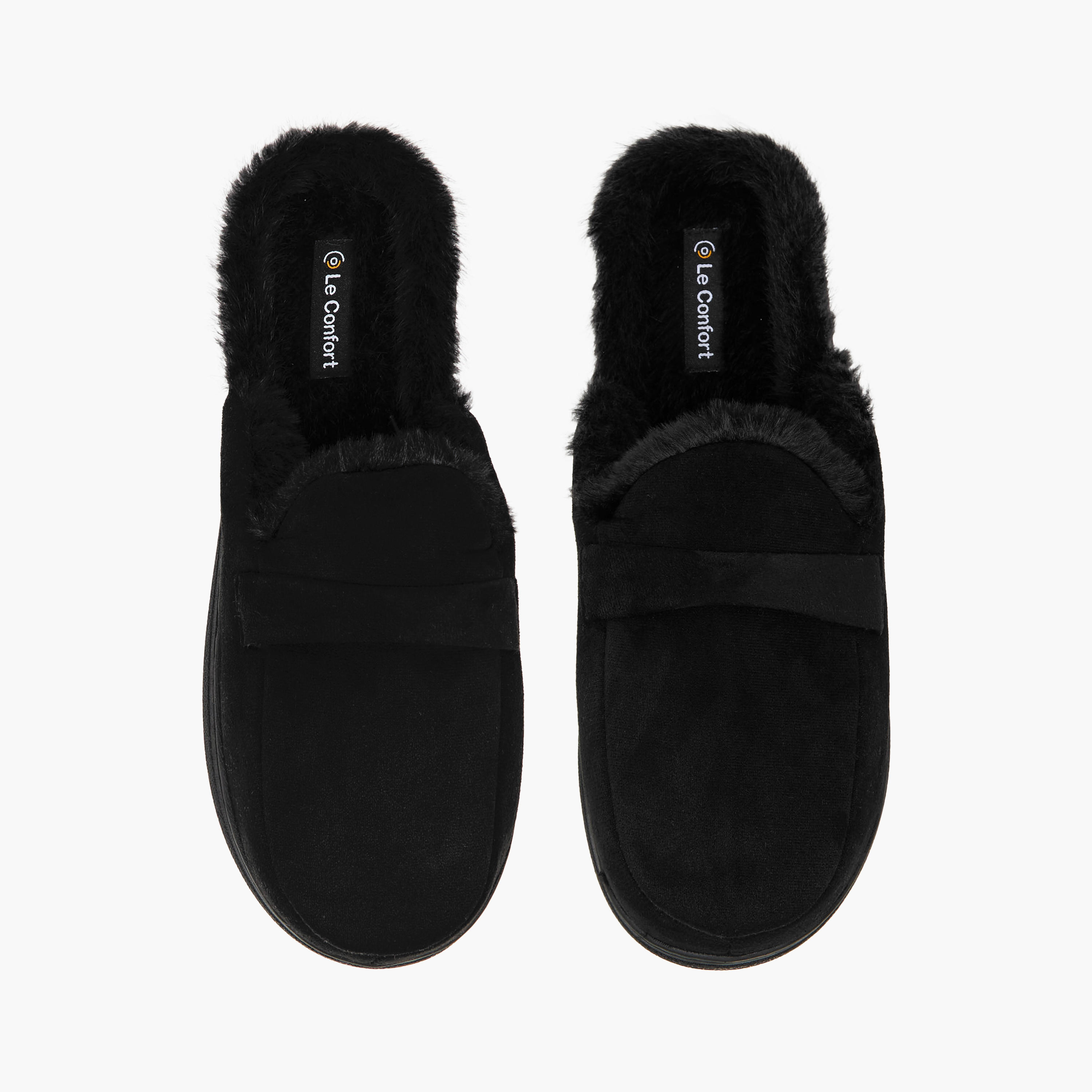 Le Confort Women Faux Fur Bedroom Slippers-women-shoes-bedroomslippers-image-1