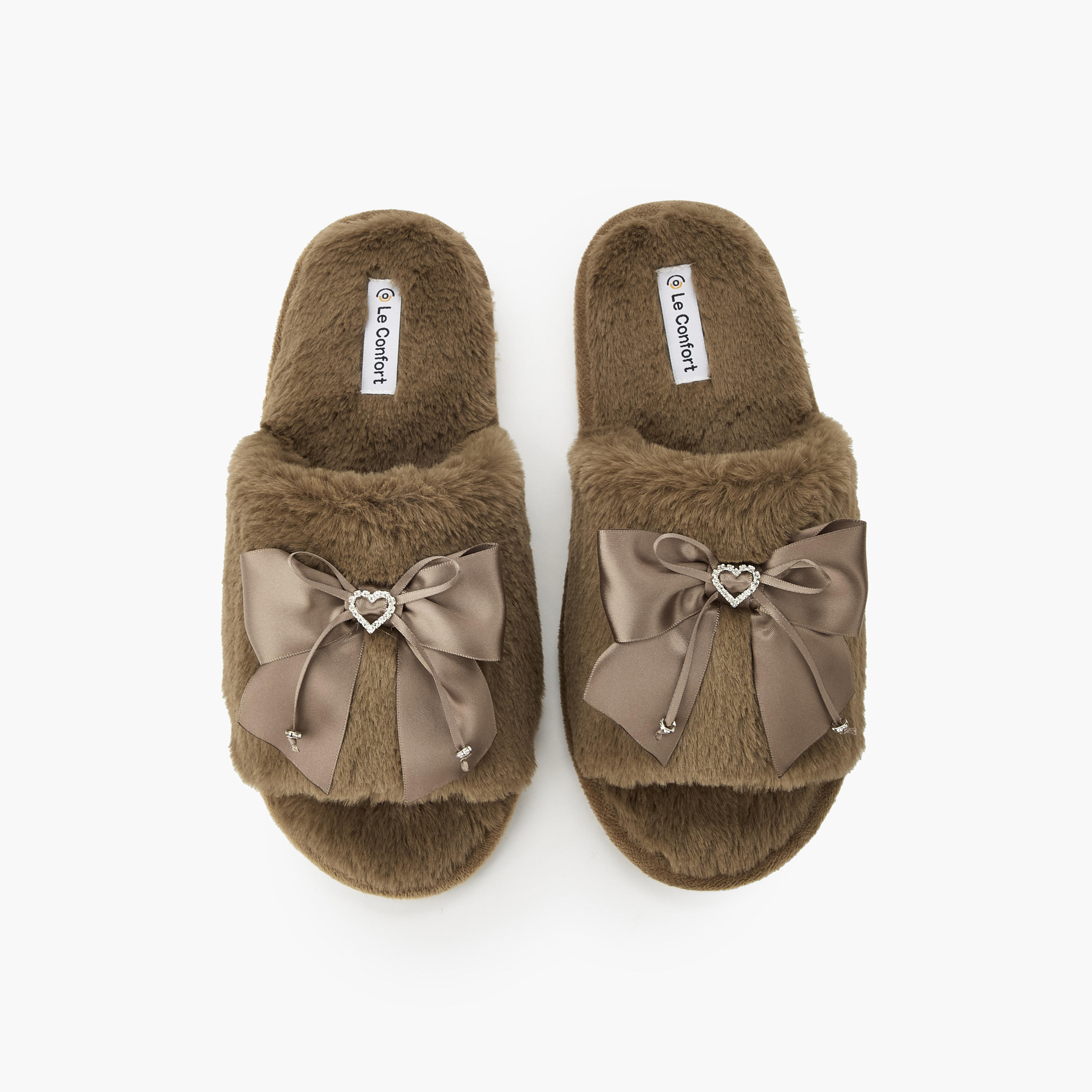 Le Confort Women Faux Fur Bedroom Slippers-women-shoes-bedroomslippers-image-1