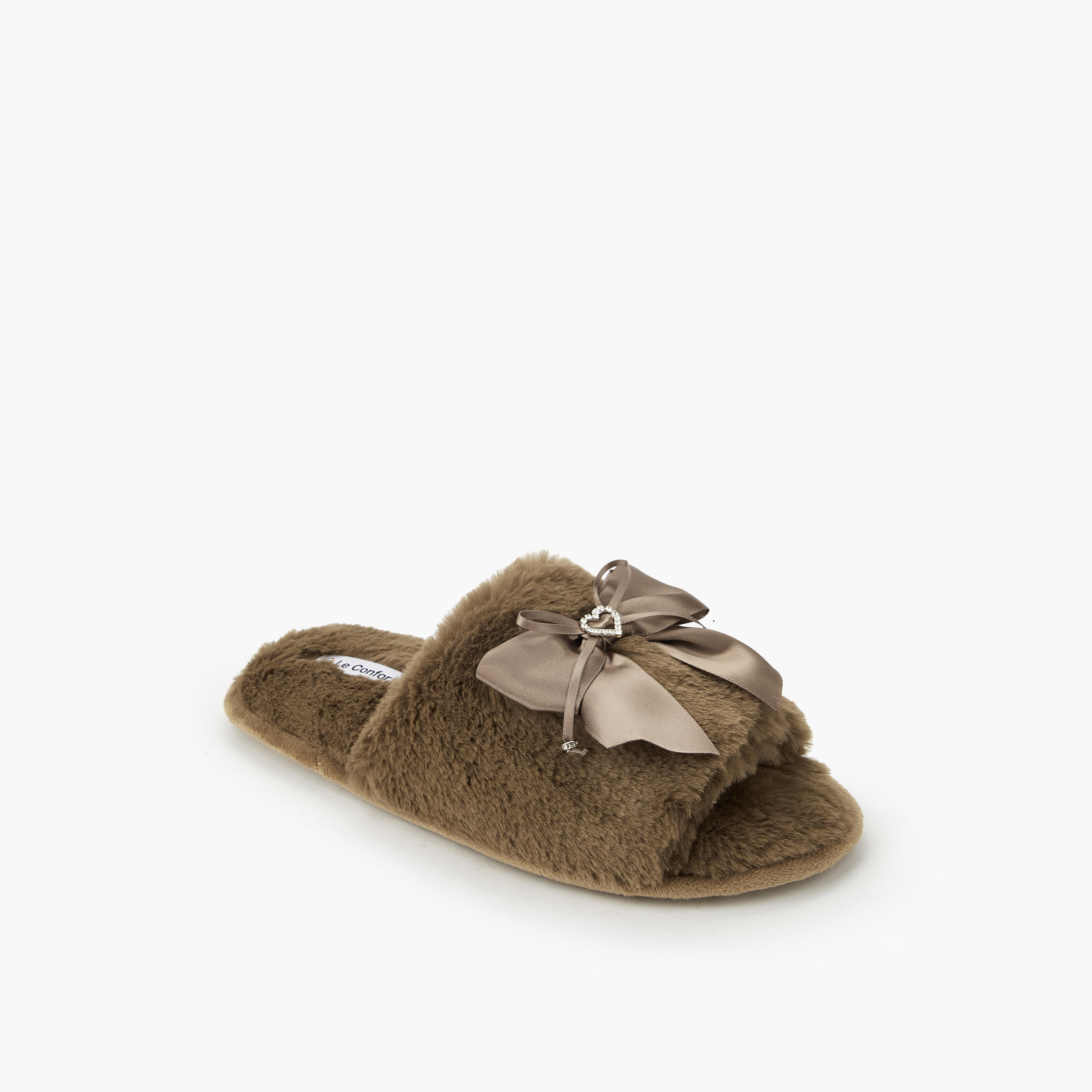 Le Confort Women Faux Fur Bedroom Slippers-women-shoes-bedroomslippers-image-3