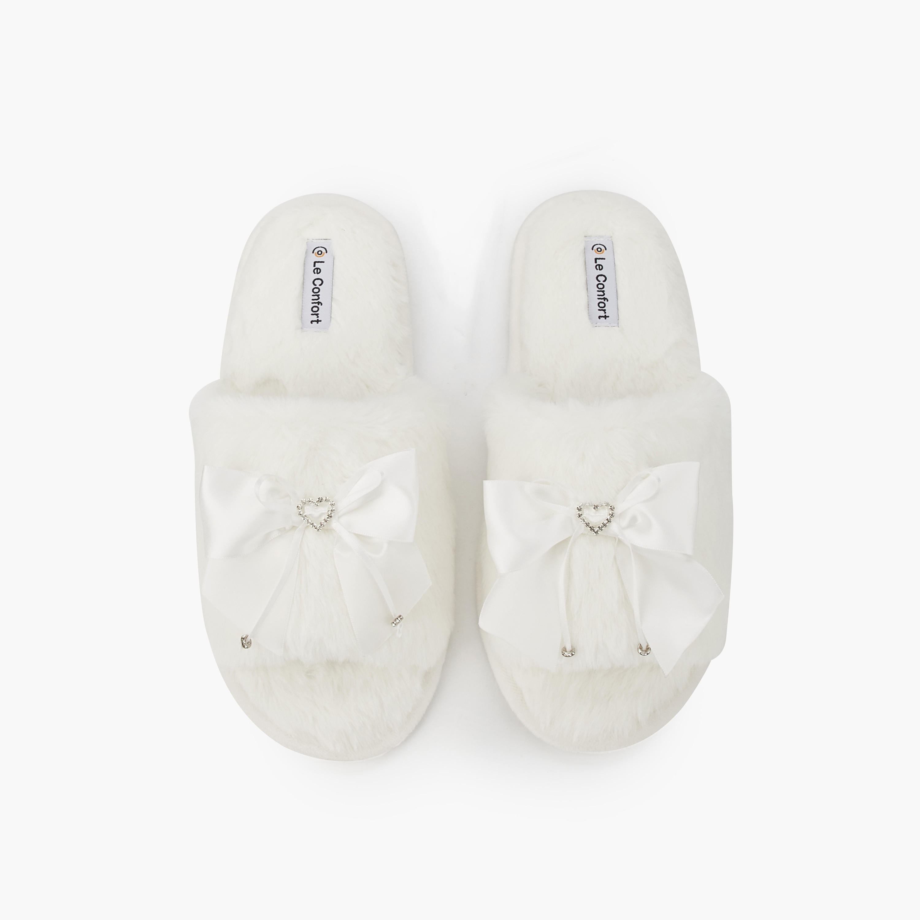 Le Confort Women Faux Fur Bedroom Slippers-women-shoes-bedroomslippers-image-1